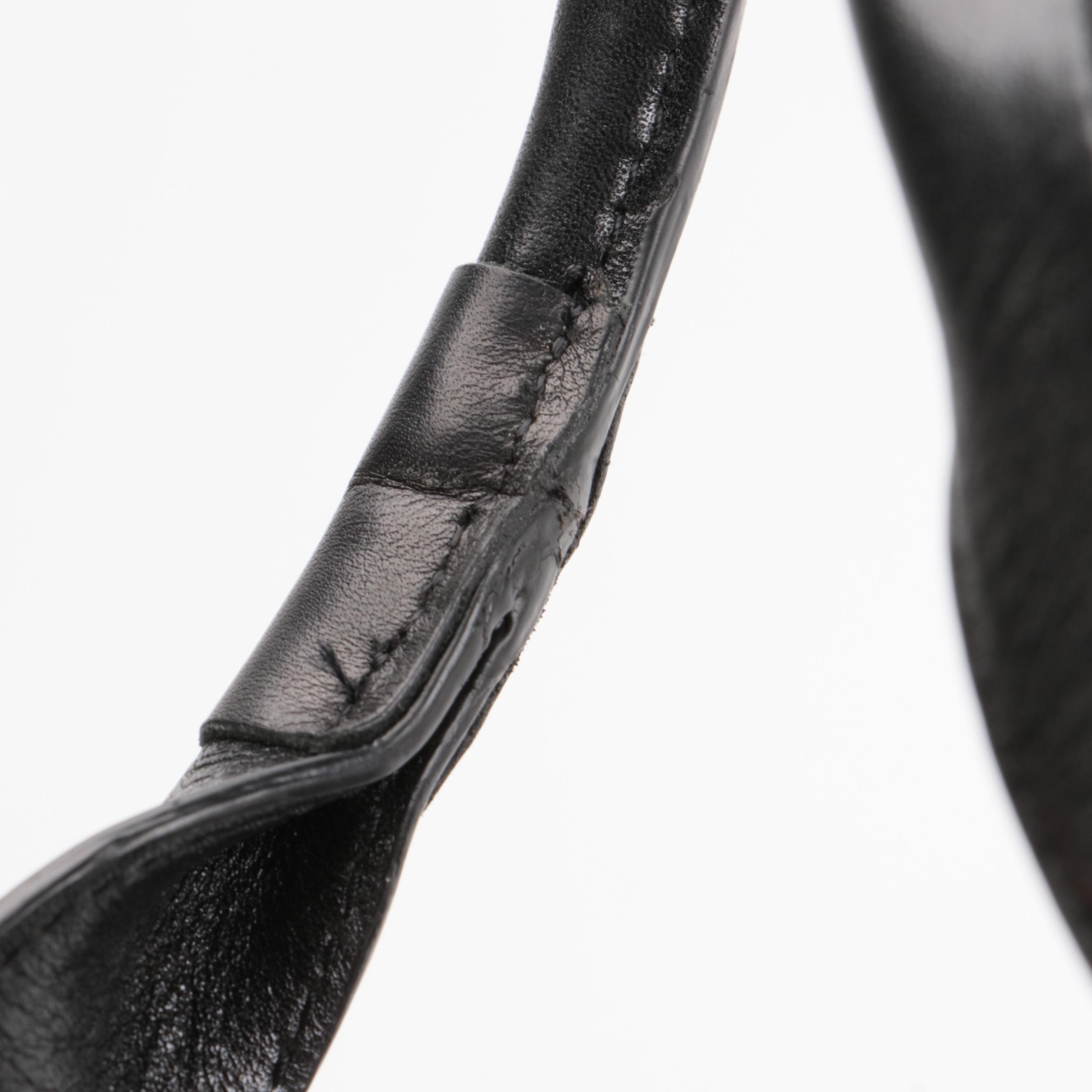 Tory Burch East-West Shoulder Bag in Black Grained Leather