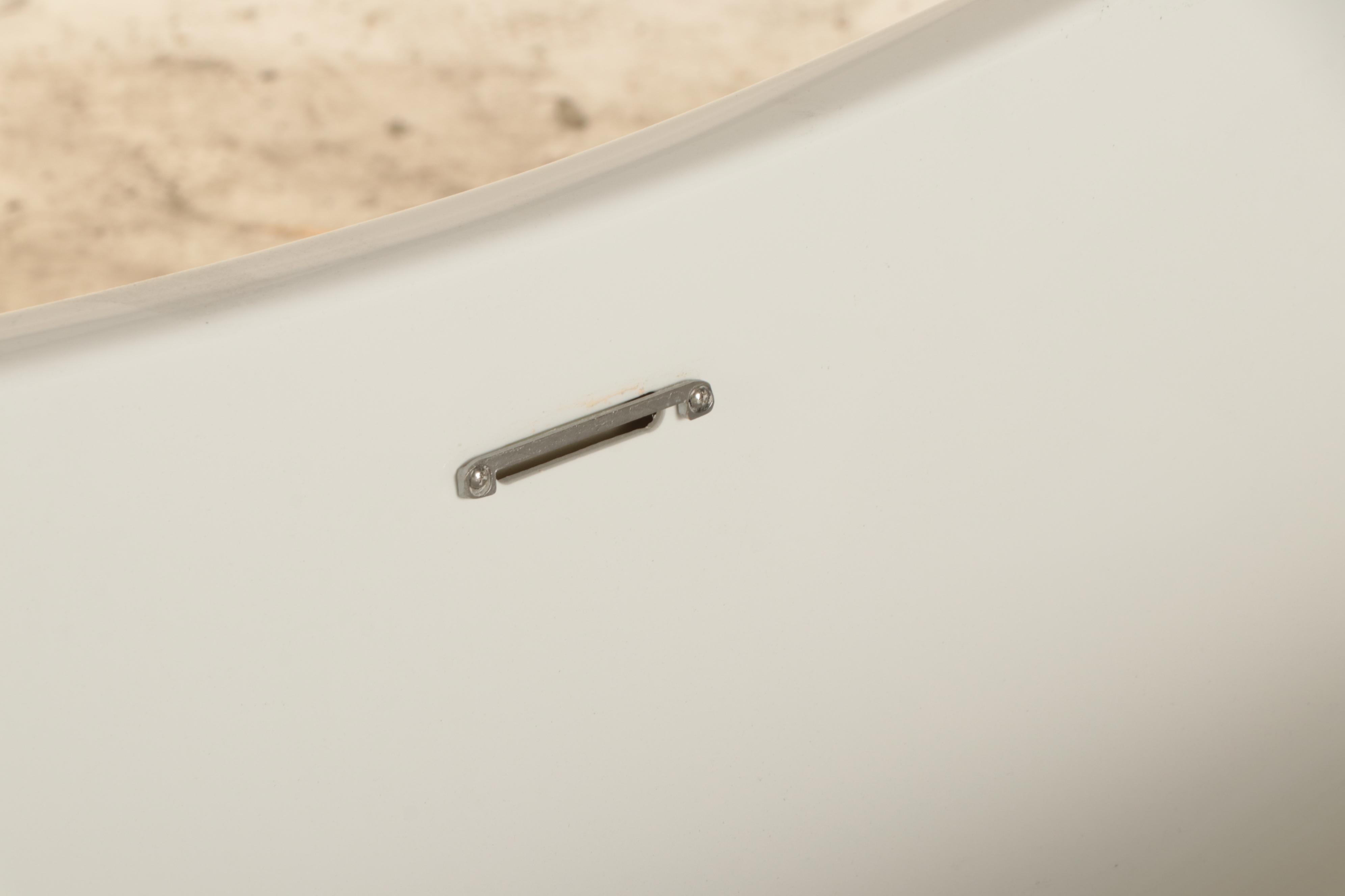 Contemporary 72" Acrylic Double-Slipper Freestanding Bathtub