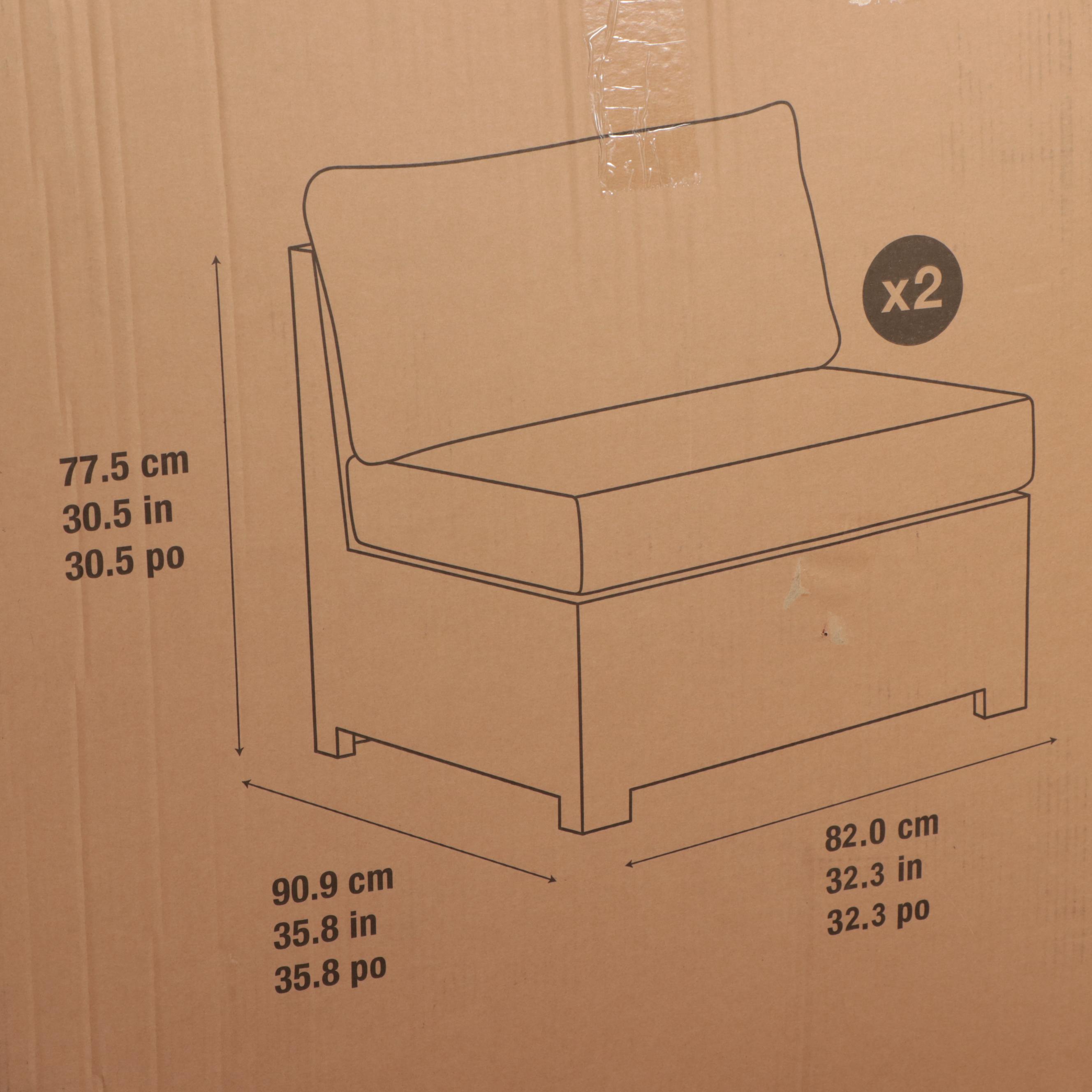 Abbyson Living "Belmont" 6-Piece Modular Sectional Patio Set