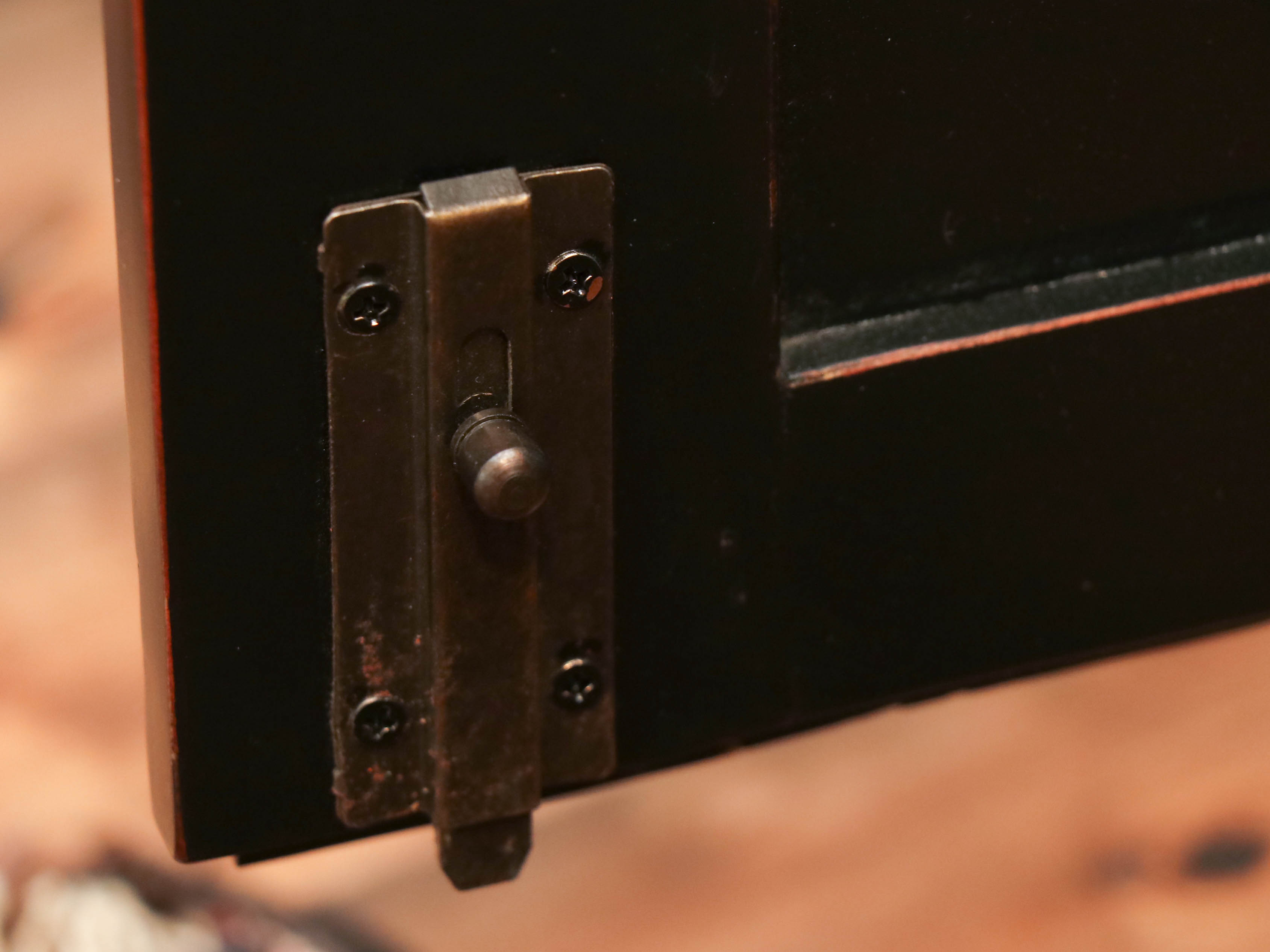 Arhaus "Athens" Beadboard Double Bookcase in Tuxedo Black