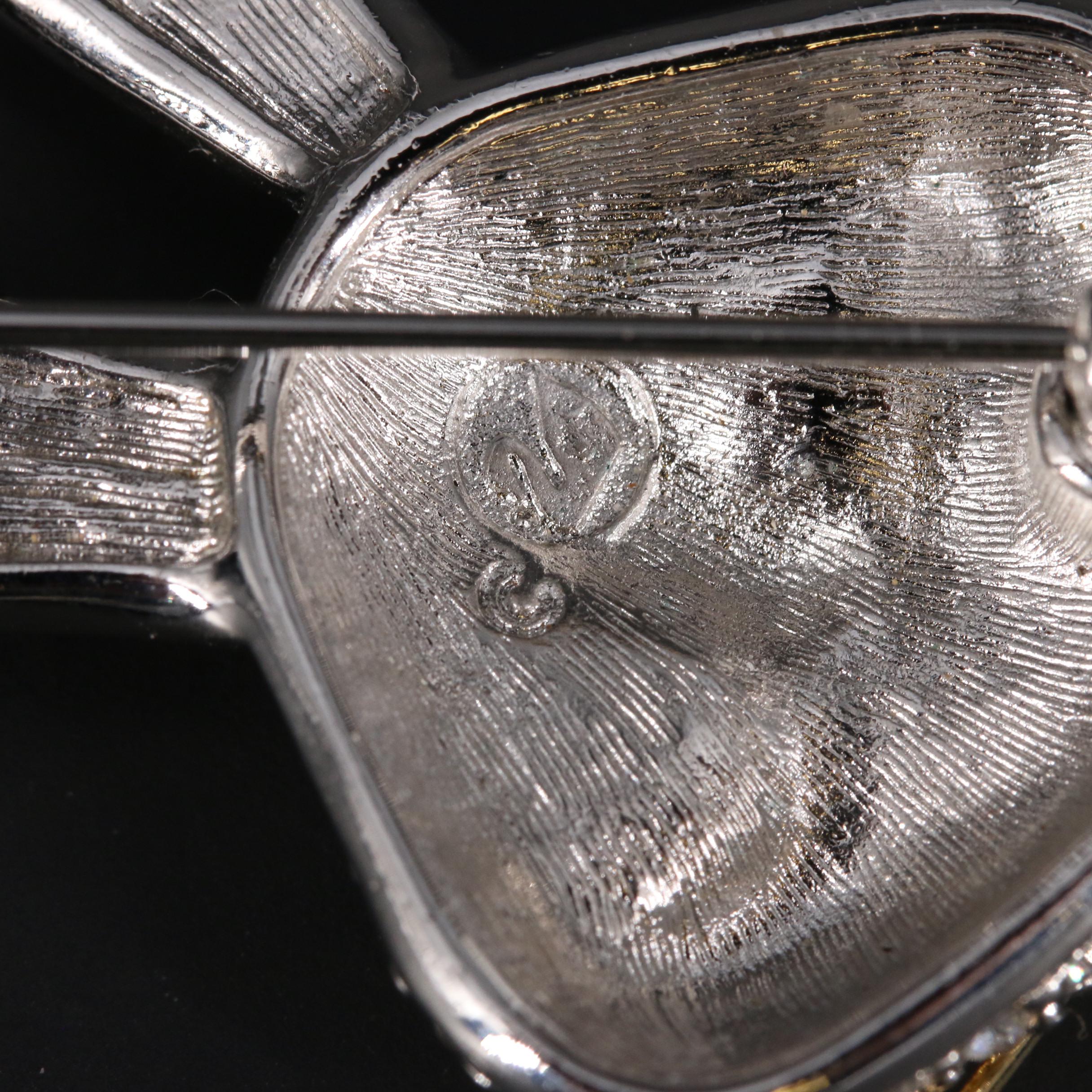 Swarovski Crystal Rabbit Brooch