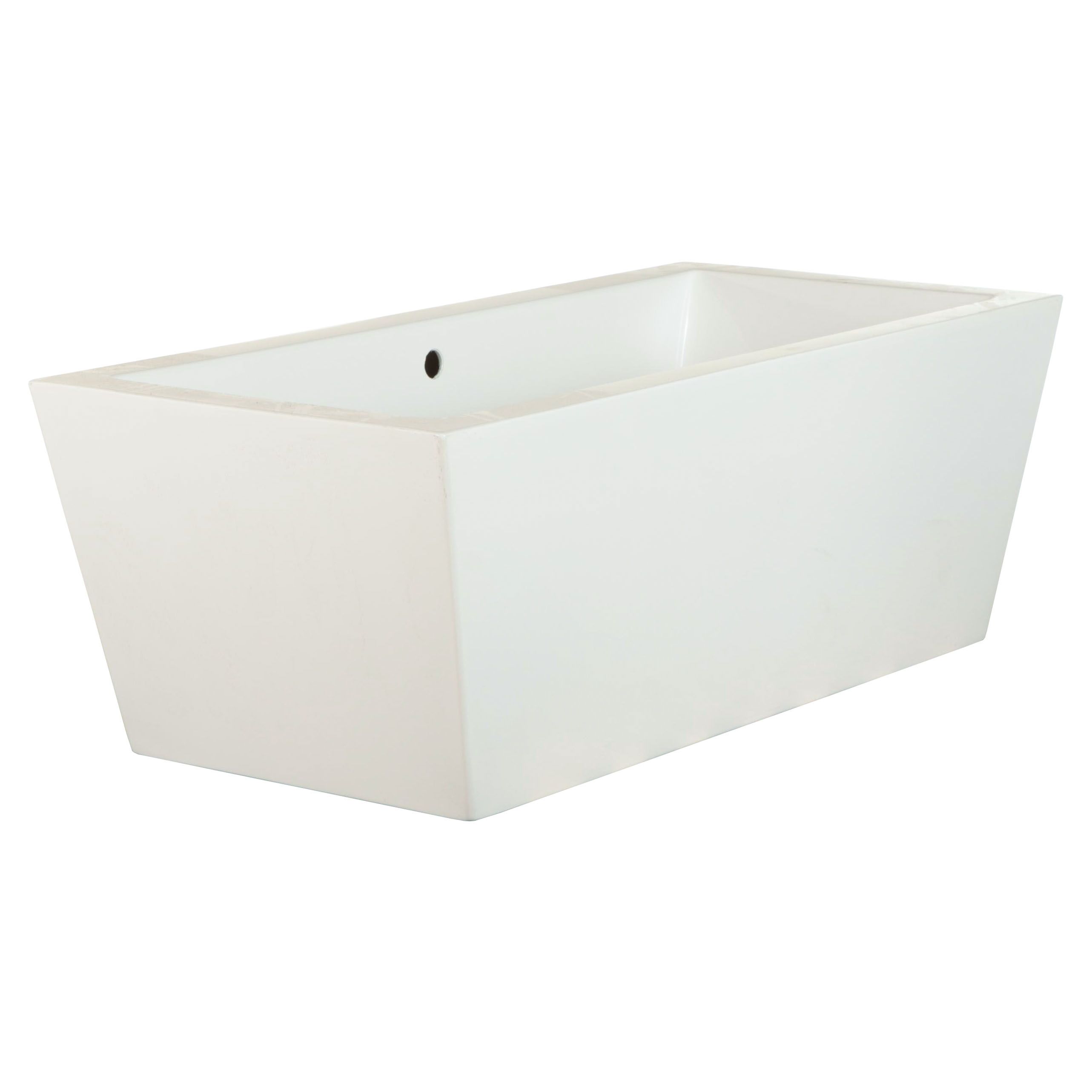 Contemporary 67" Acrylic Freestanding Bathtub