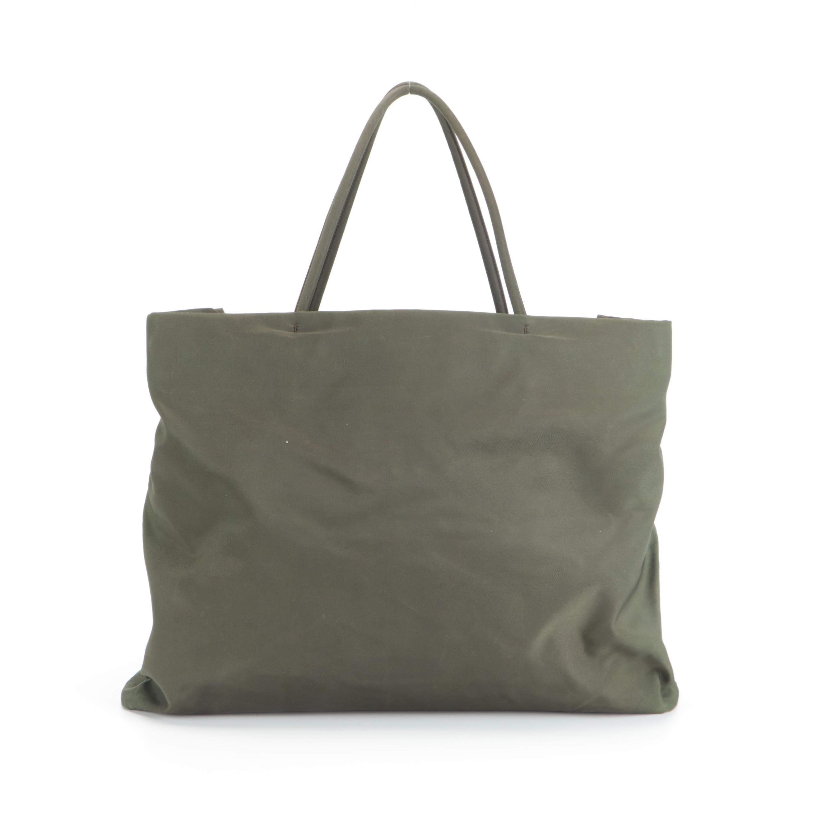 Prada Tote Bag in Green Nylon