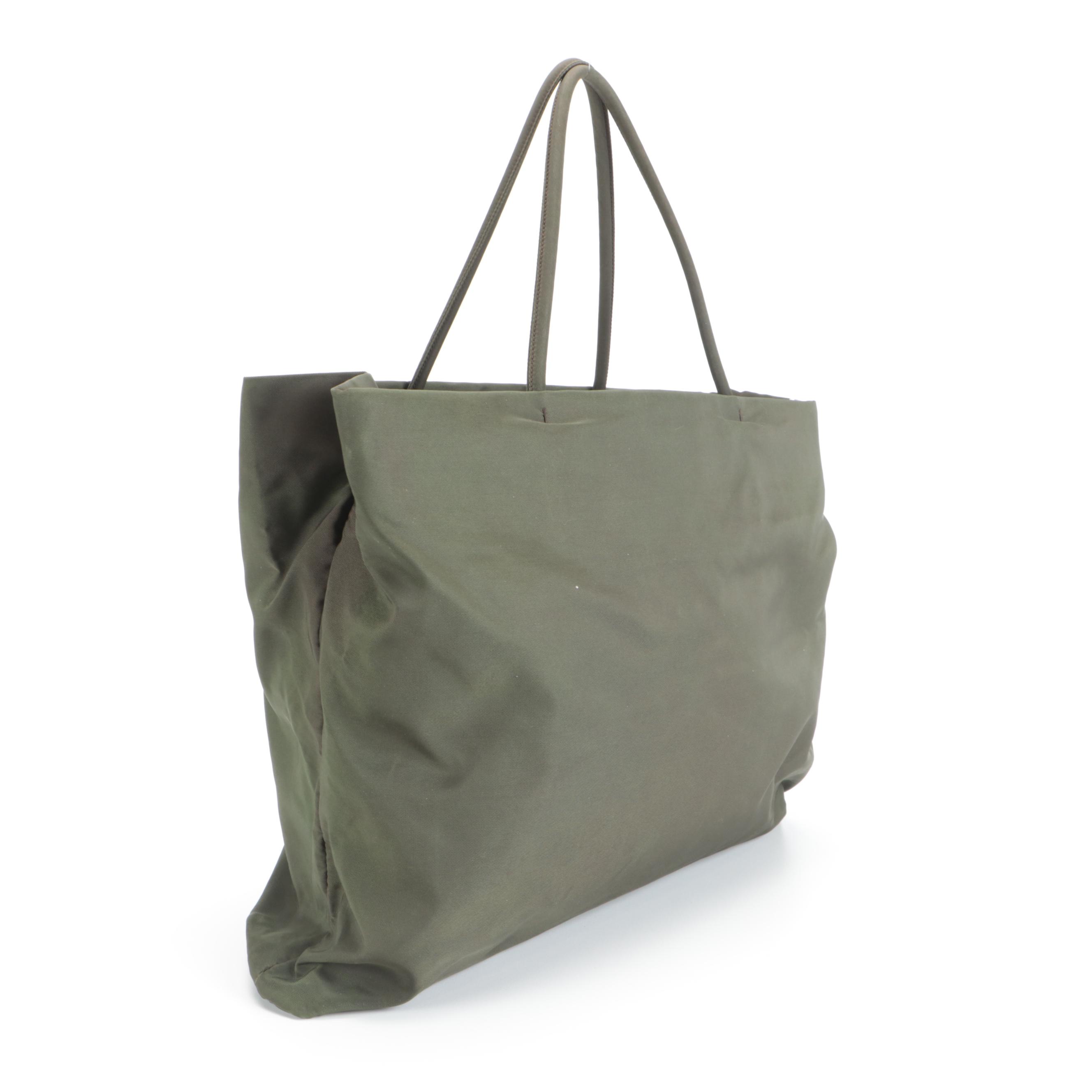 Prada Tote Bag in Green Nylon