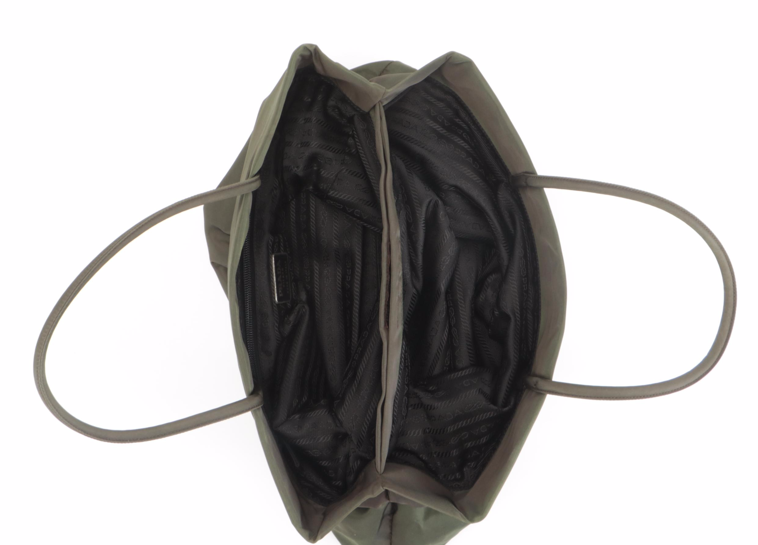 Prada Tote Bag in Green Nylon