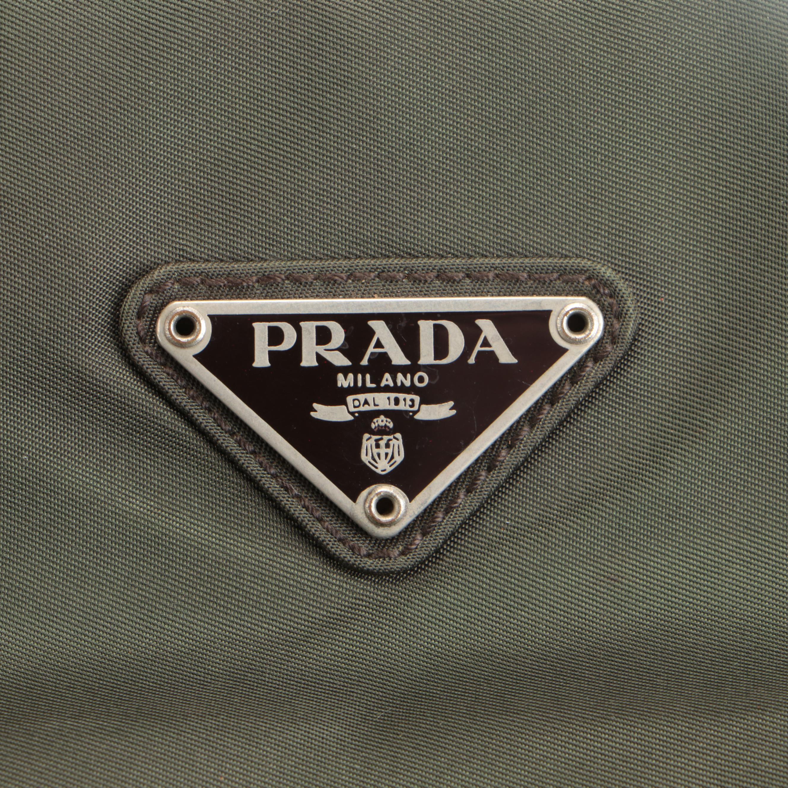Prada Tote Bag in Green Nylon