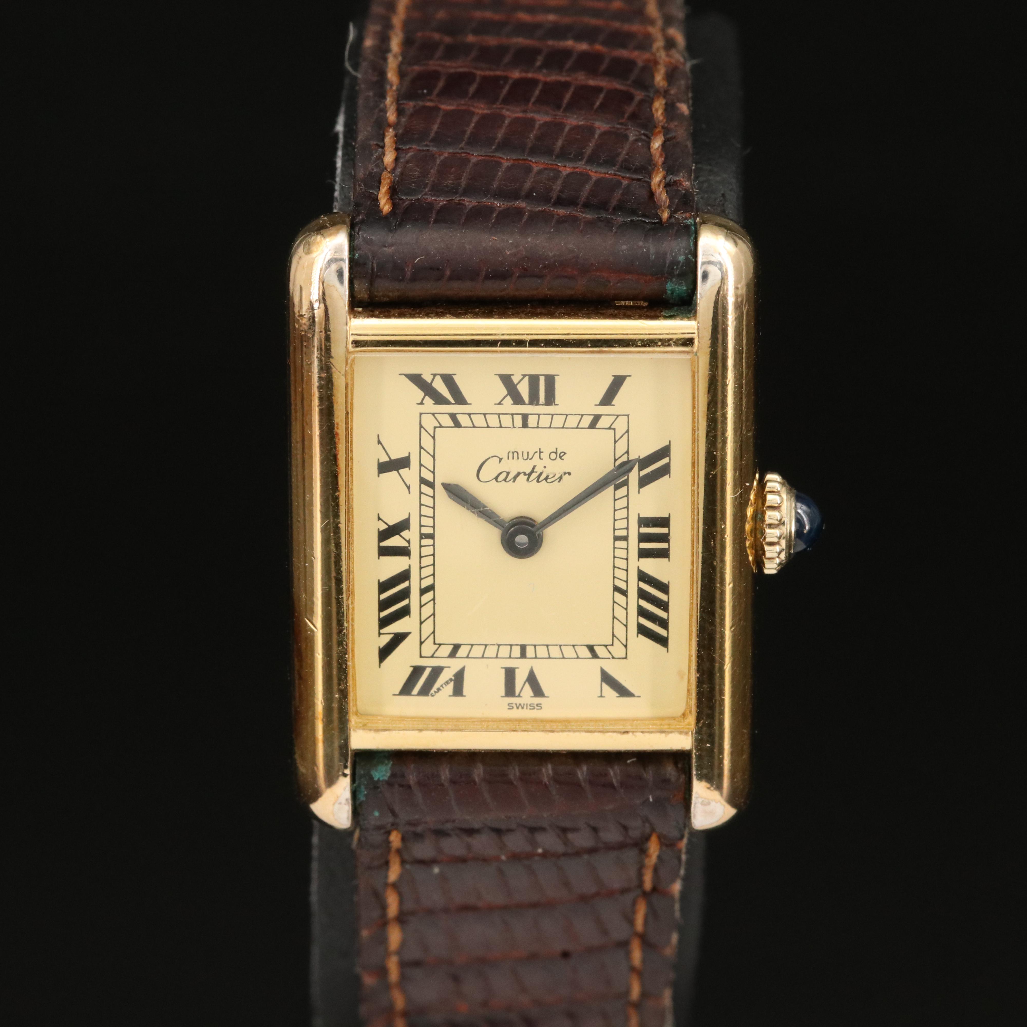 Vintage Cartier "Must de Cartier" Tank Watch