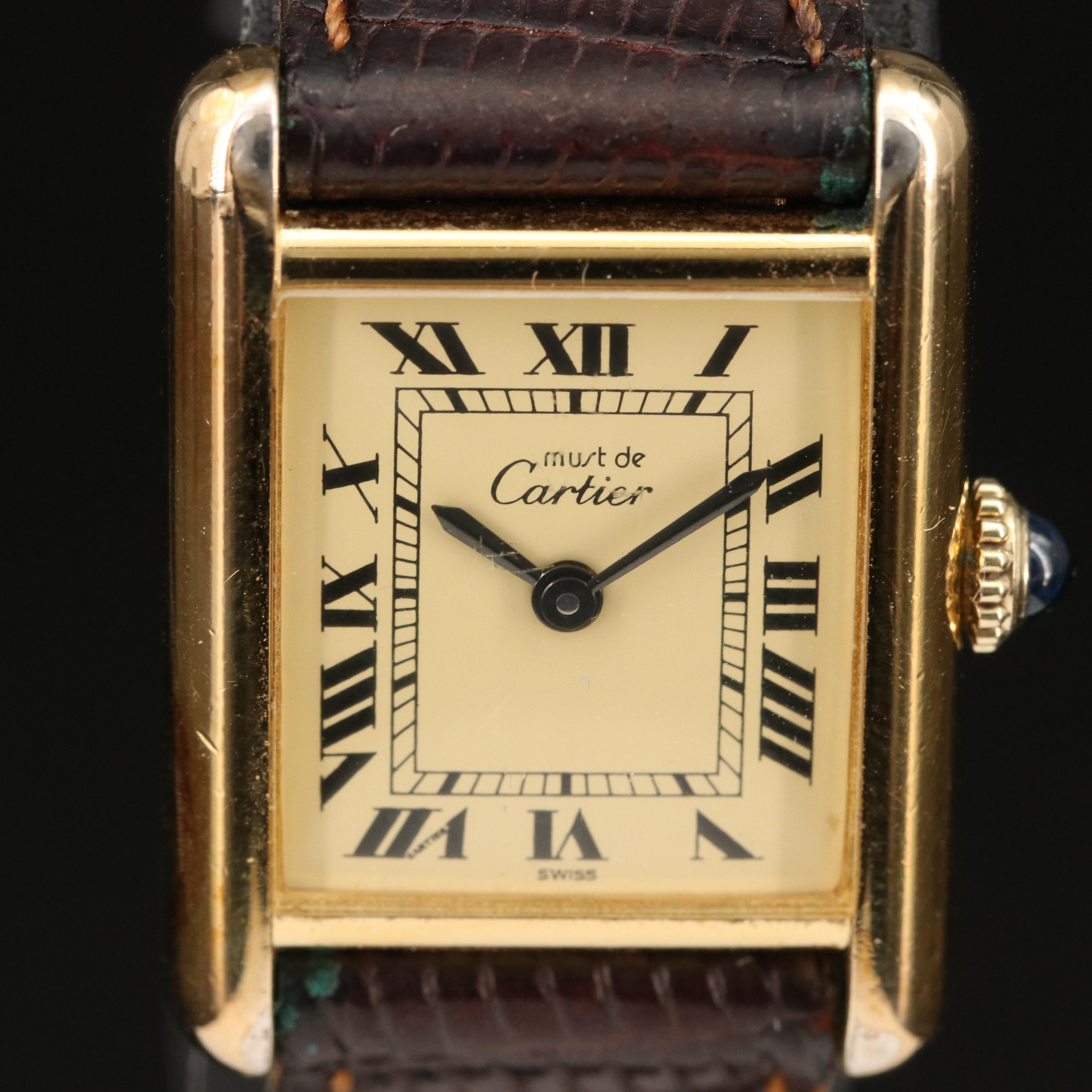 Vintage Cartier "Must de Cartier" Tank Watch