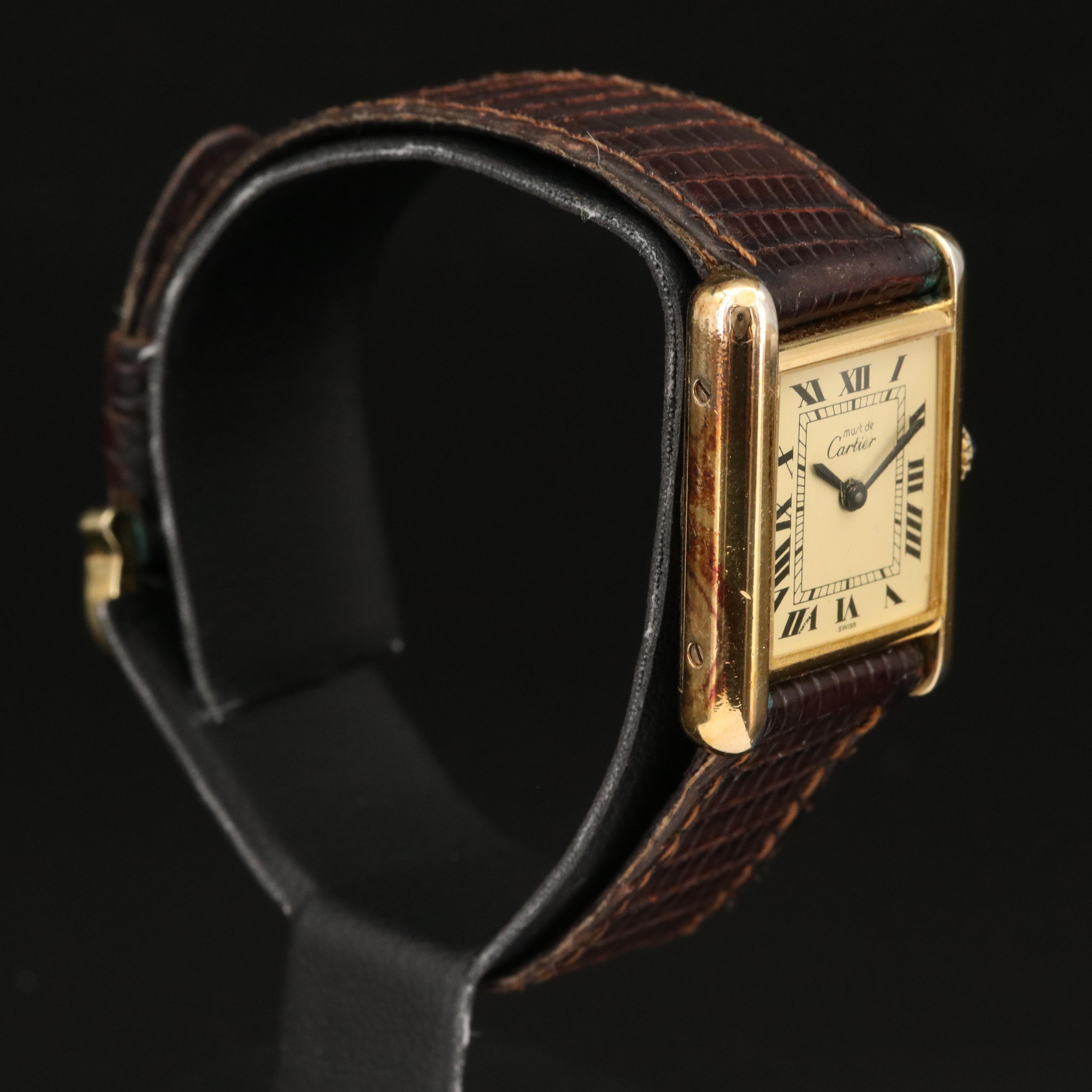 Vintage Cartier "Must de Cartier" Tank Watch