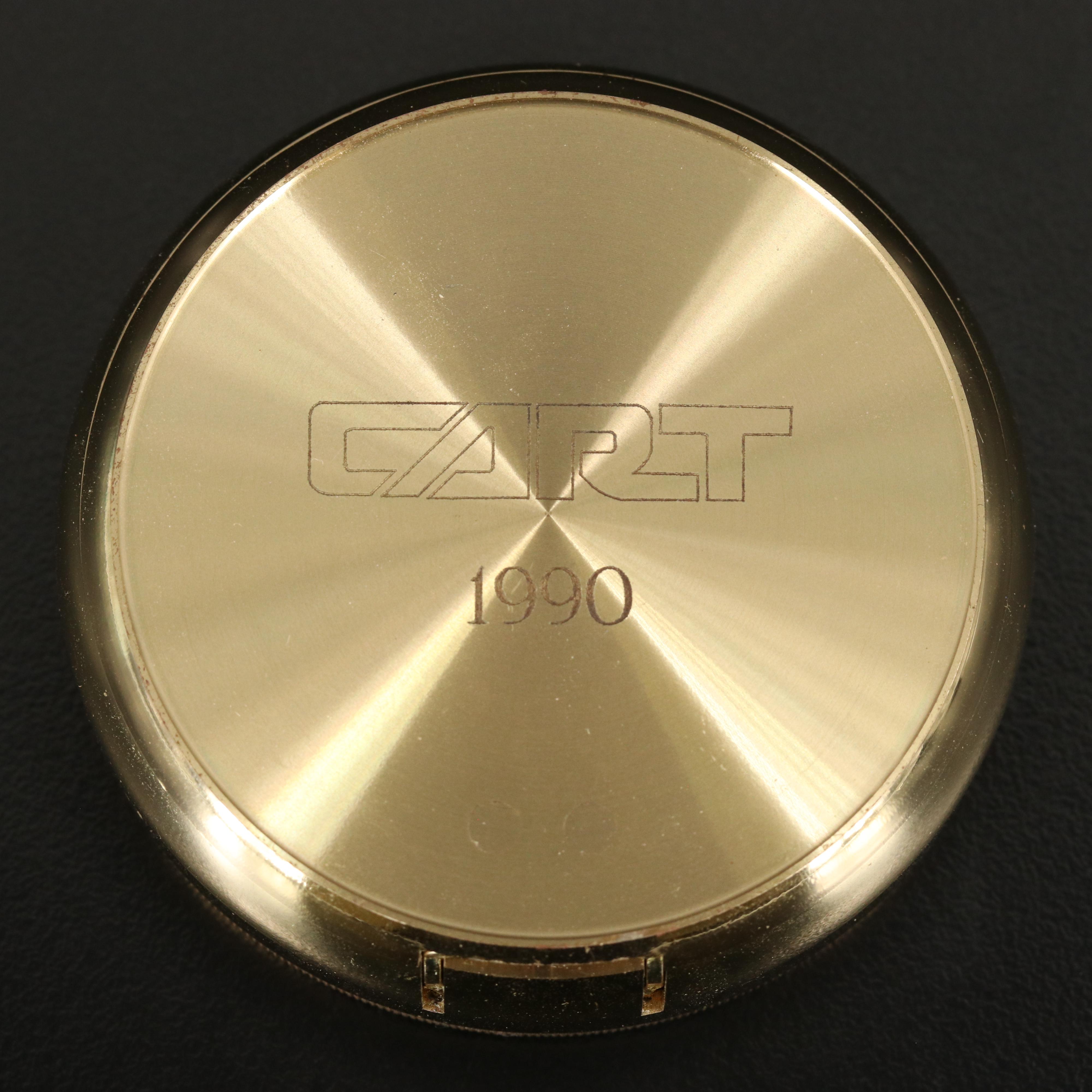 1990 Tiffany & Co. World Time Brass Travel Alarm Clock