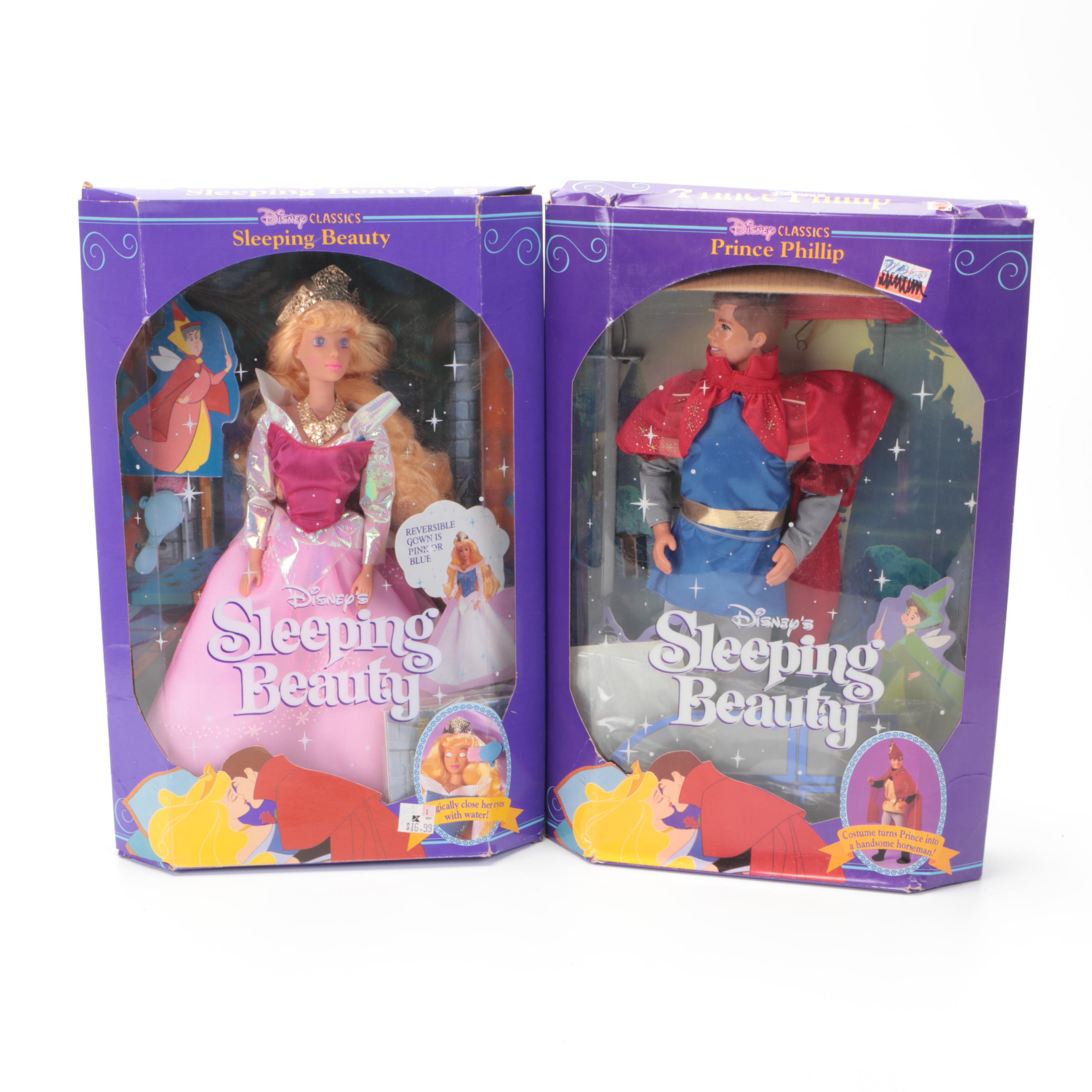 Walt Disney "Sleeping Beauty," "Cinderella," and "Snow White Dolls"