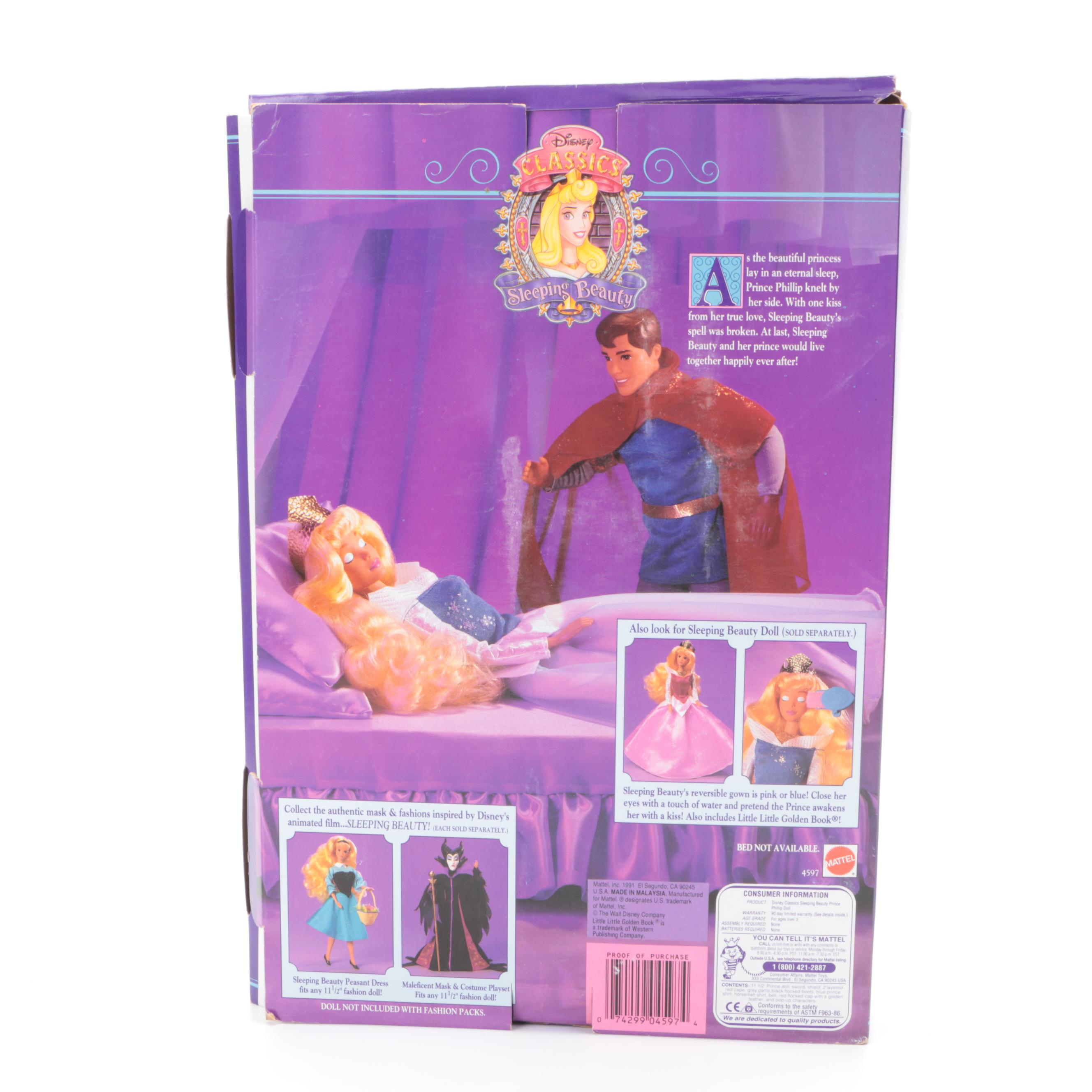 Walt Disney "Sleeping Beauty," "Cinderella," and "Snow White Dolls"