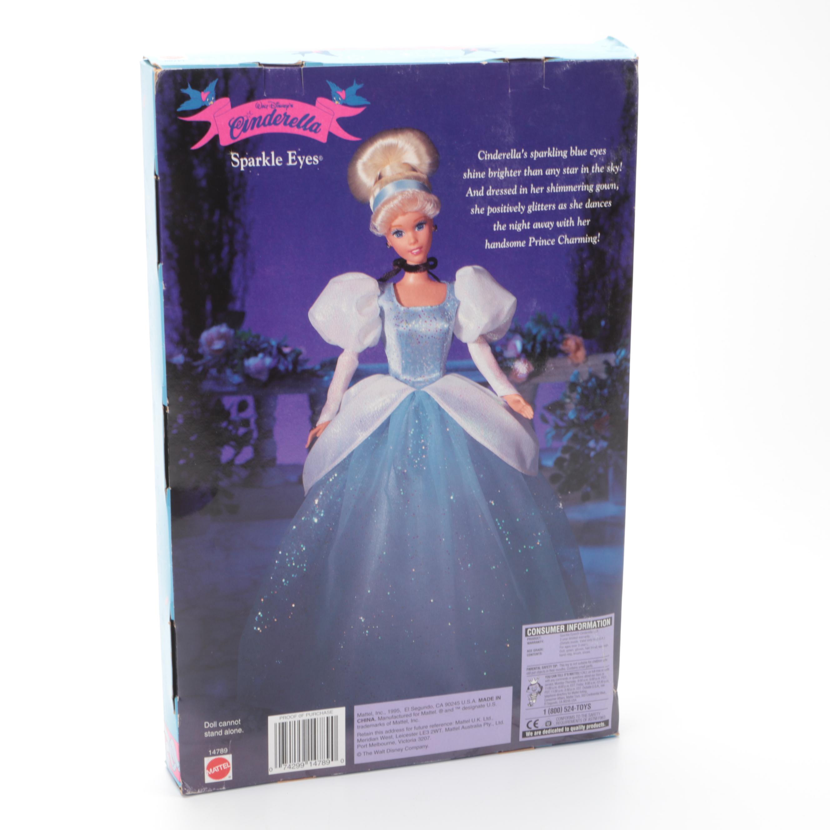 Walt Disney "Sleeping Beauty," "Cinderella," and "Snow White Dolls"