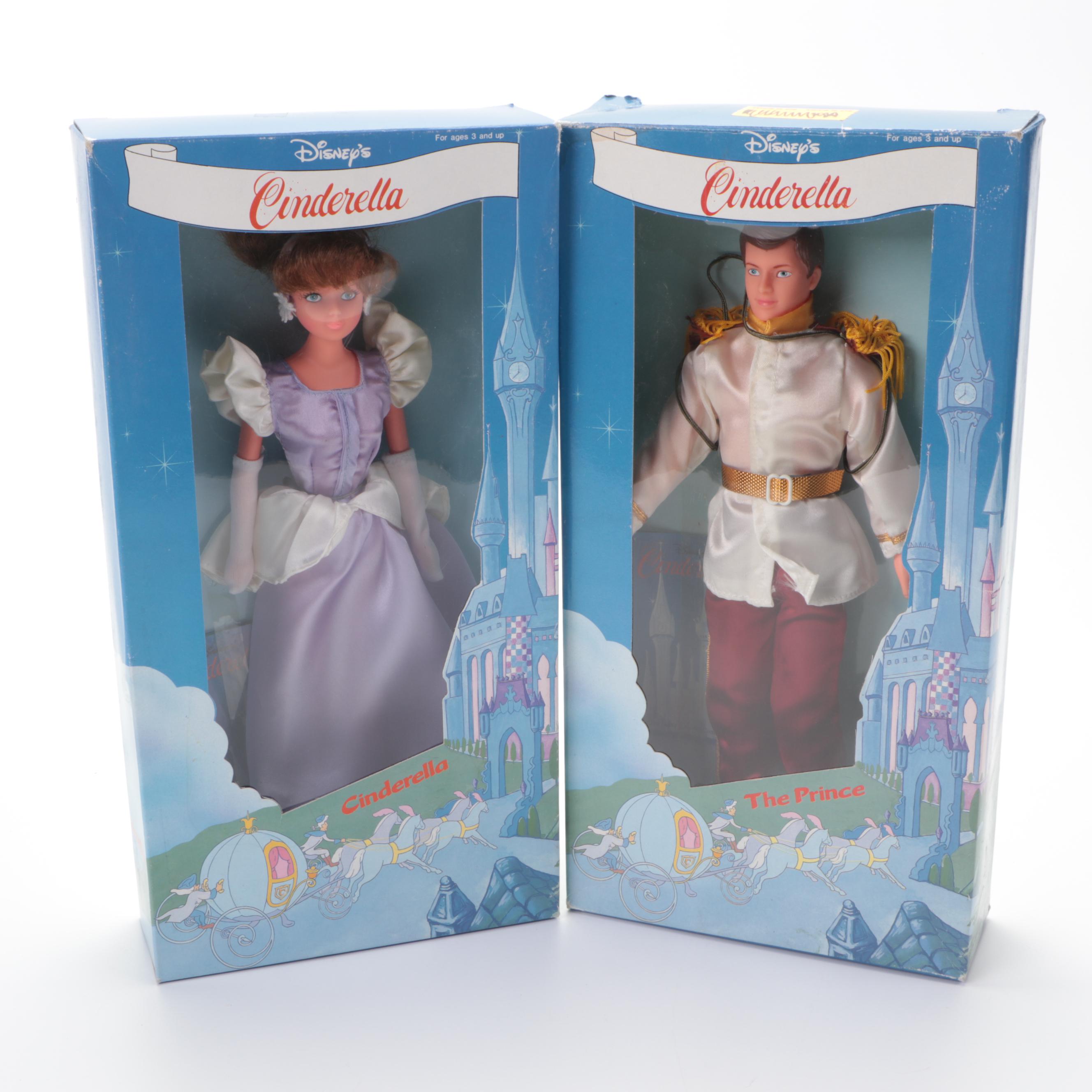 Walt Disney "Sleeping Beauty," "Cinderella," and "Snow White Dolls"