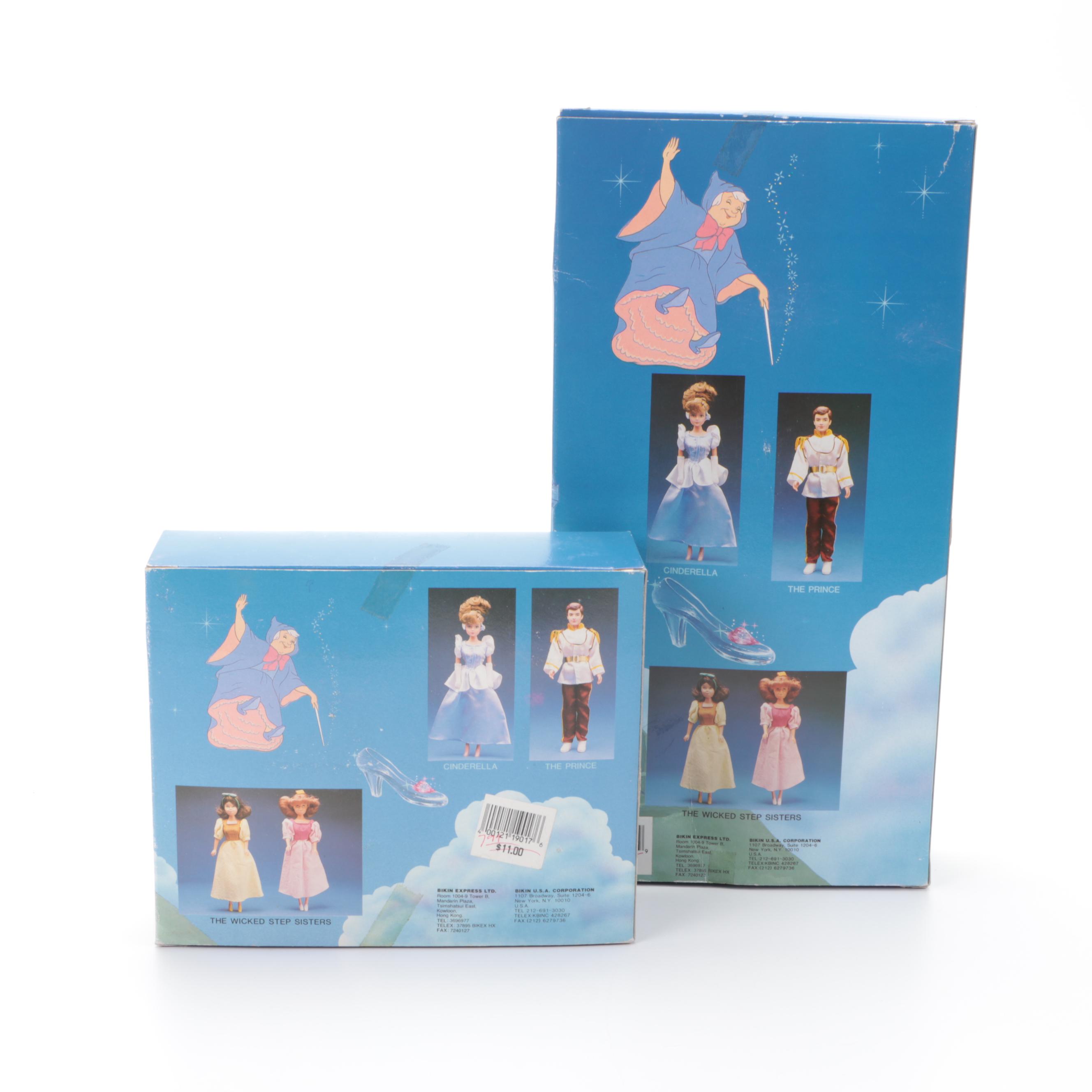 Walt Disney "Sleeping Beauty," "Cinderella," and "Snow White Dolls"