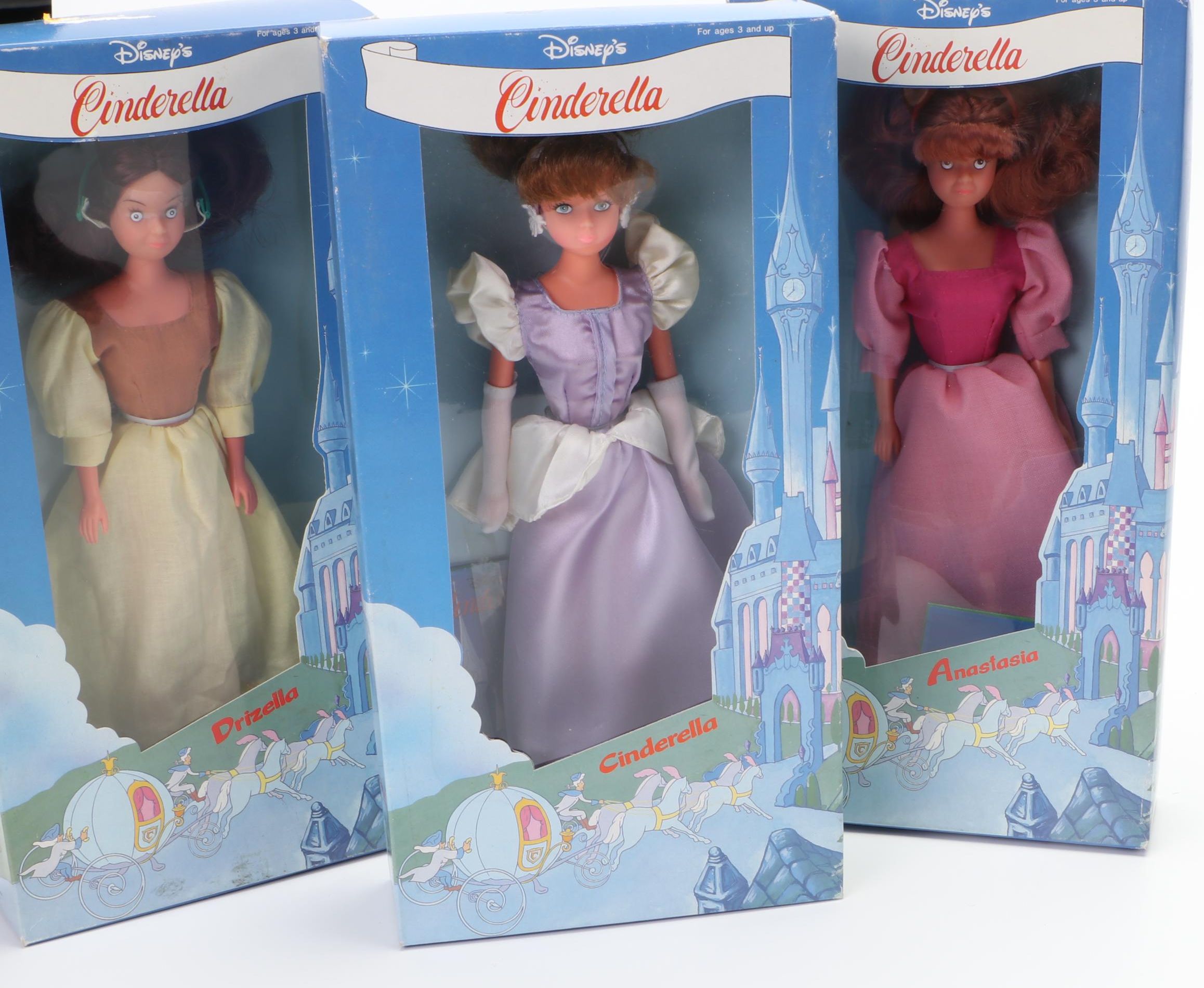 Walt Disney "Sleeping Beauty," "Cinderella," and "Snow White Dolls"
