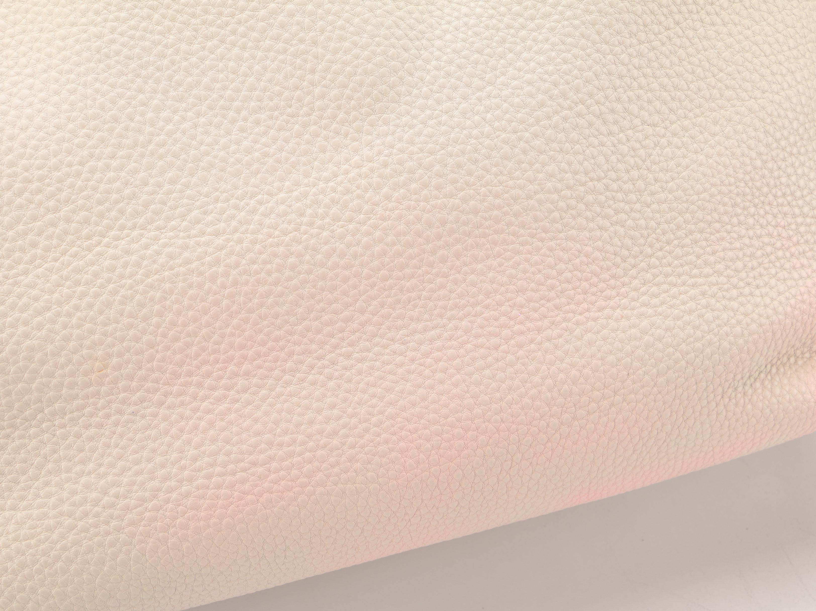 Prada Shopping Tote in Ivory Vitello Daino Leather