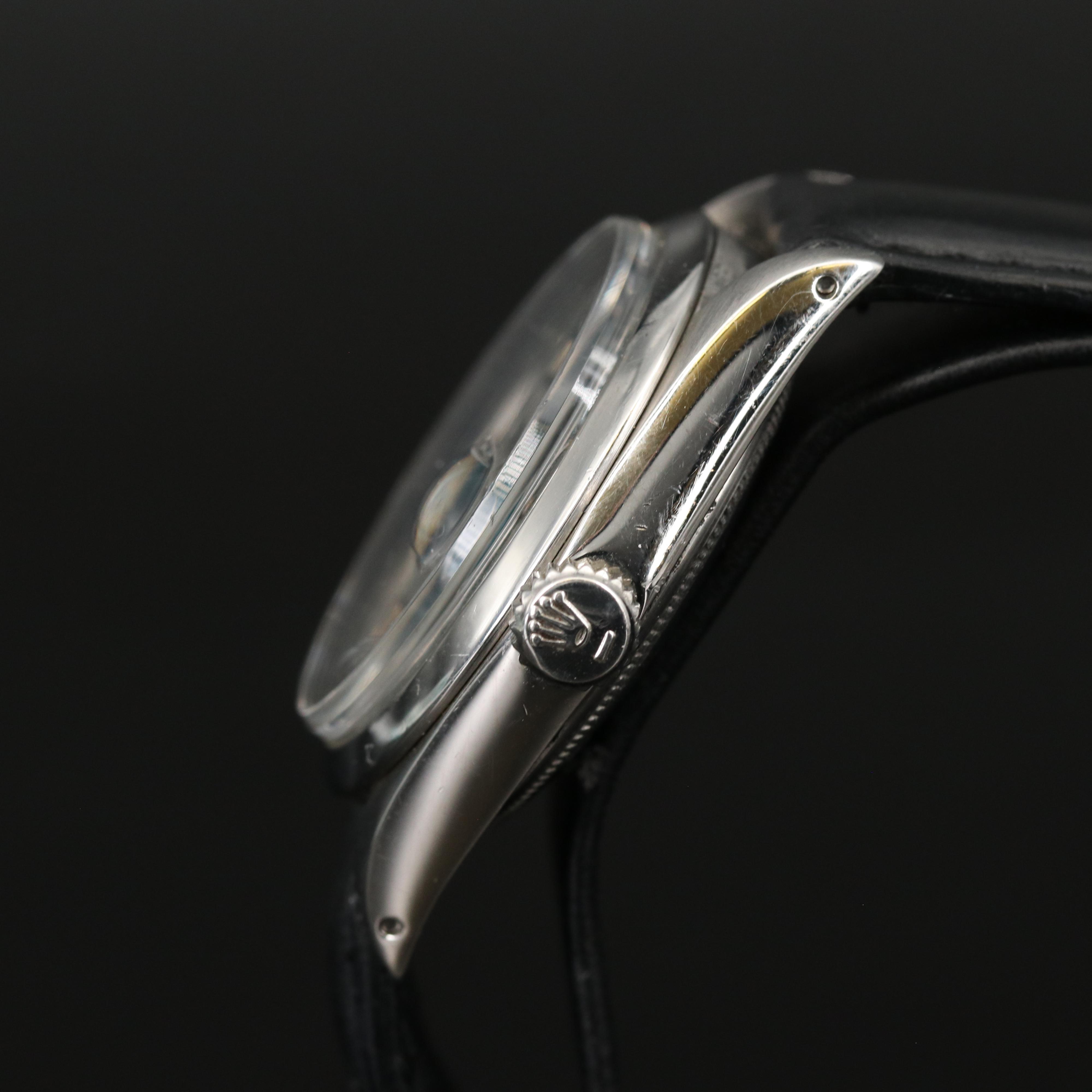 1969 Rolex Date 1500 Stainless Steel Automatic Watch