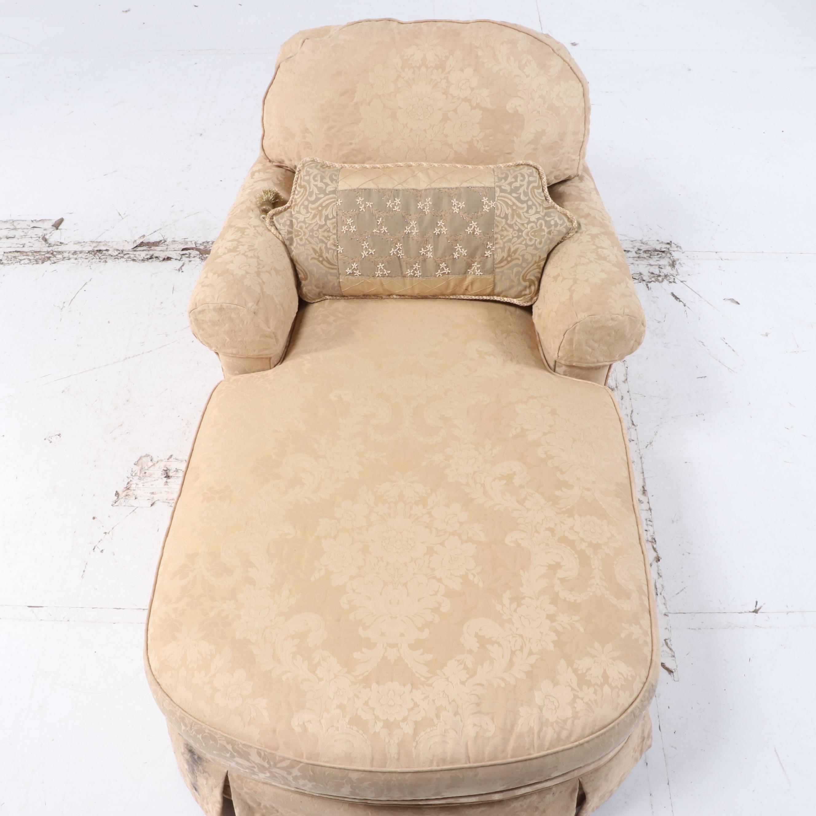 Ethan Allen Custom-Upholstered Chaise Lounge