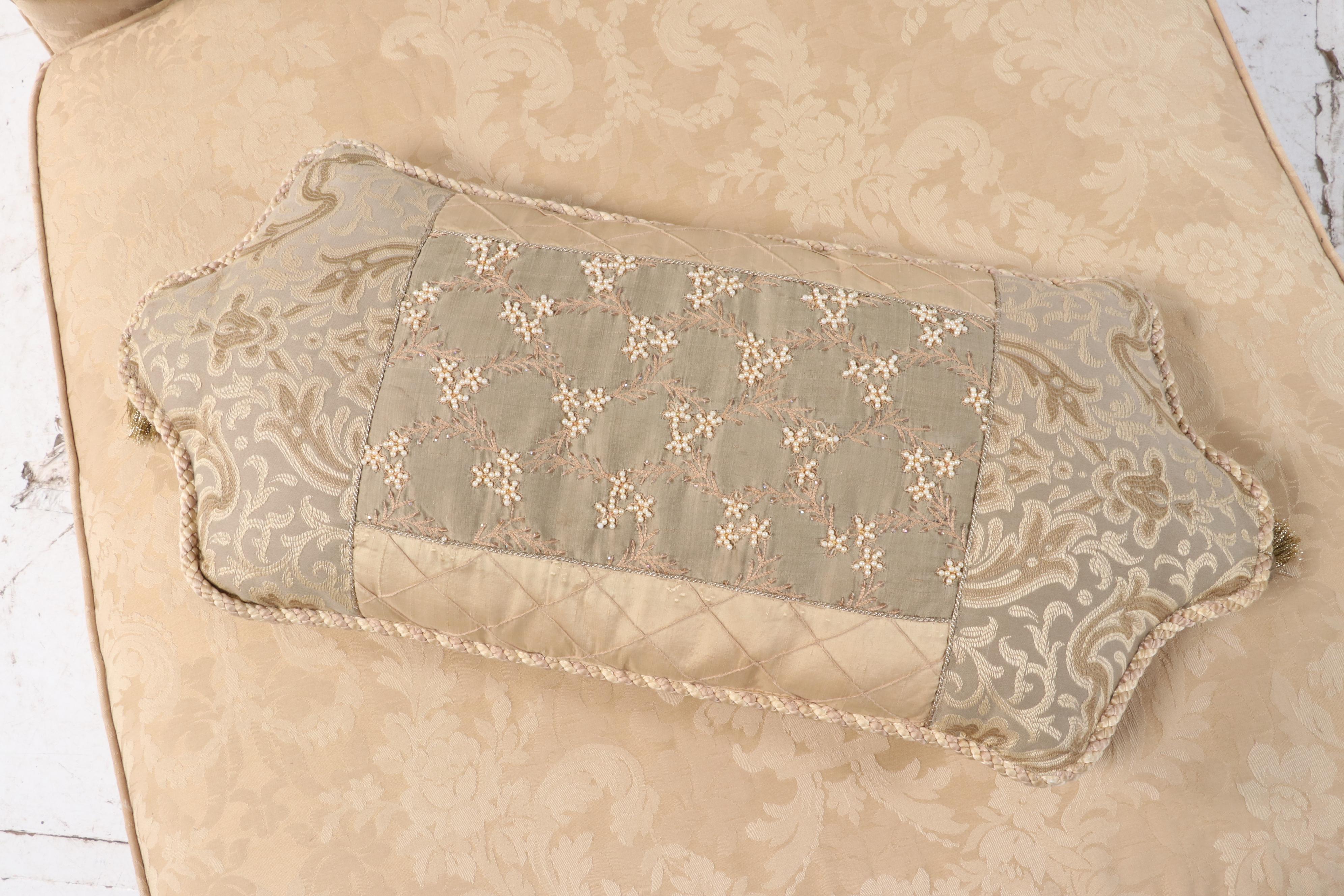 Ethan Allen Custom-Upholstered Chaise Lounge