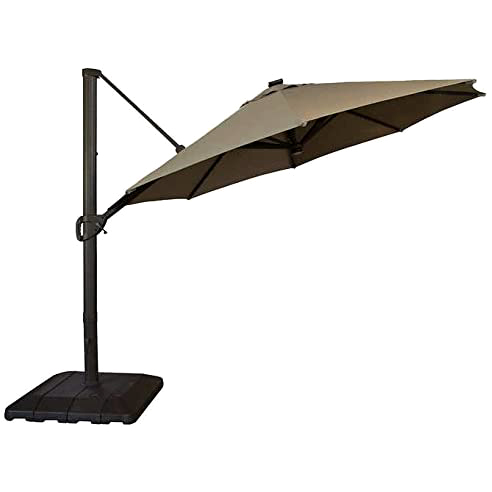Seasons Sentry 11' LED Solar Round Cantilever Umbrella