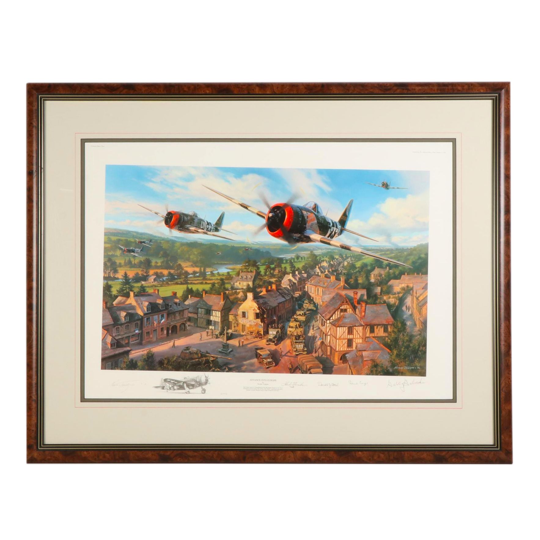 Nicolas Trudgian Offset Lithograph "Advance Into Europe," 1994