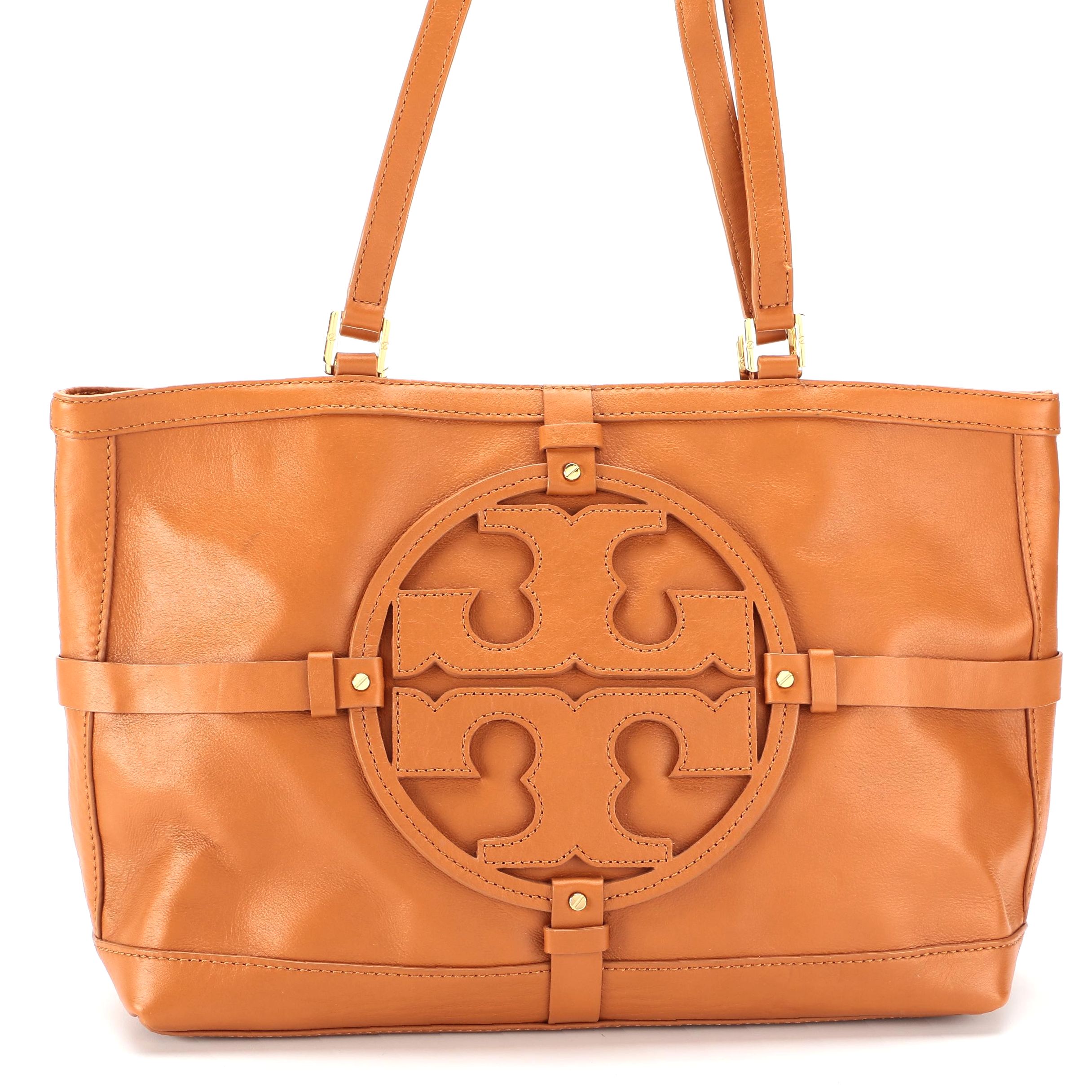Tory Burch Jenny Shoulder Tote in Tan Leather