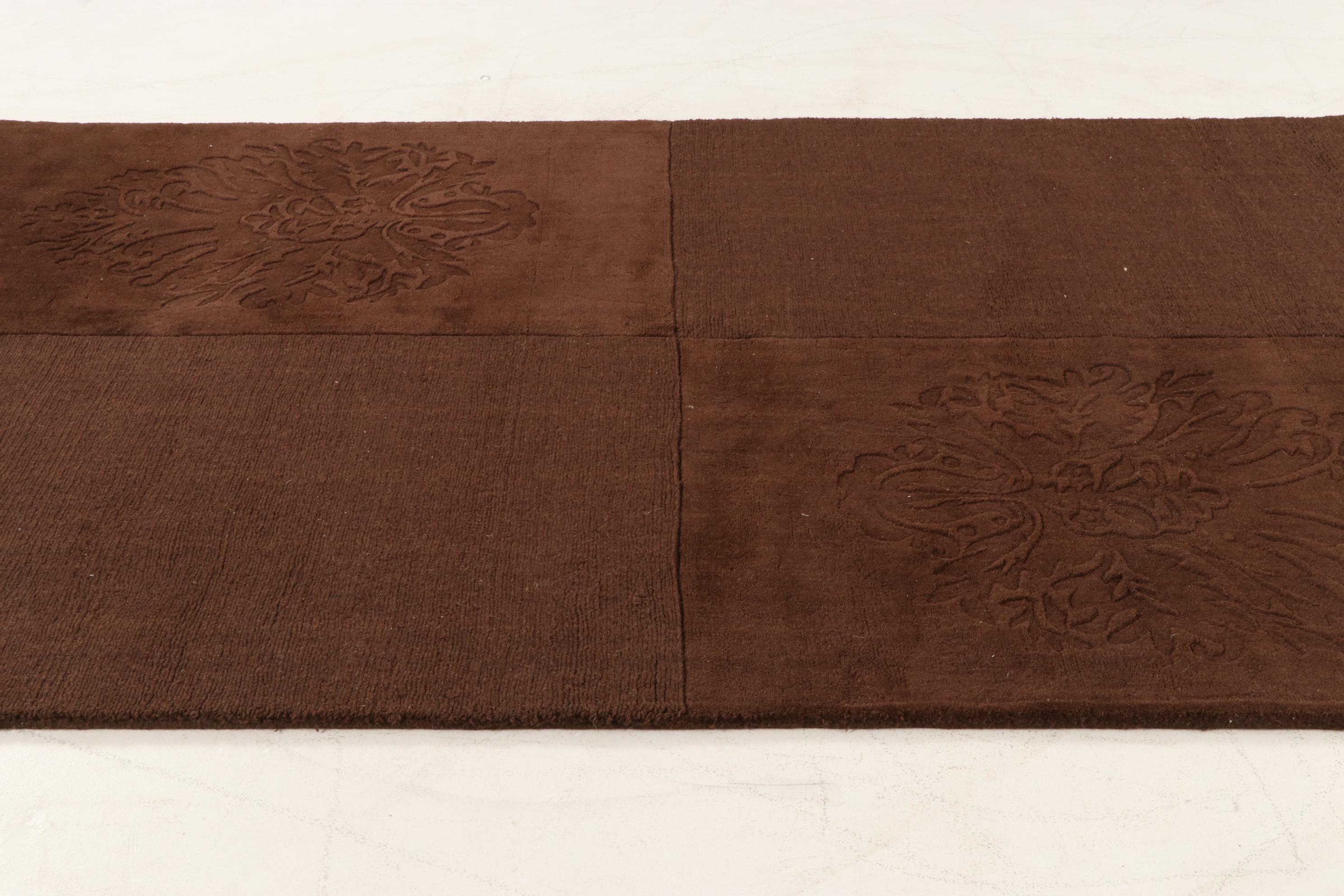 5' x 8' Hand-Tufted Indian Modern Style Rug, 2010s