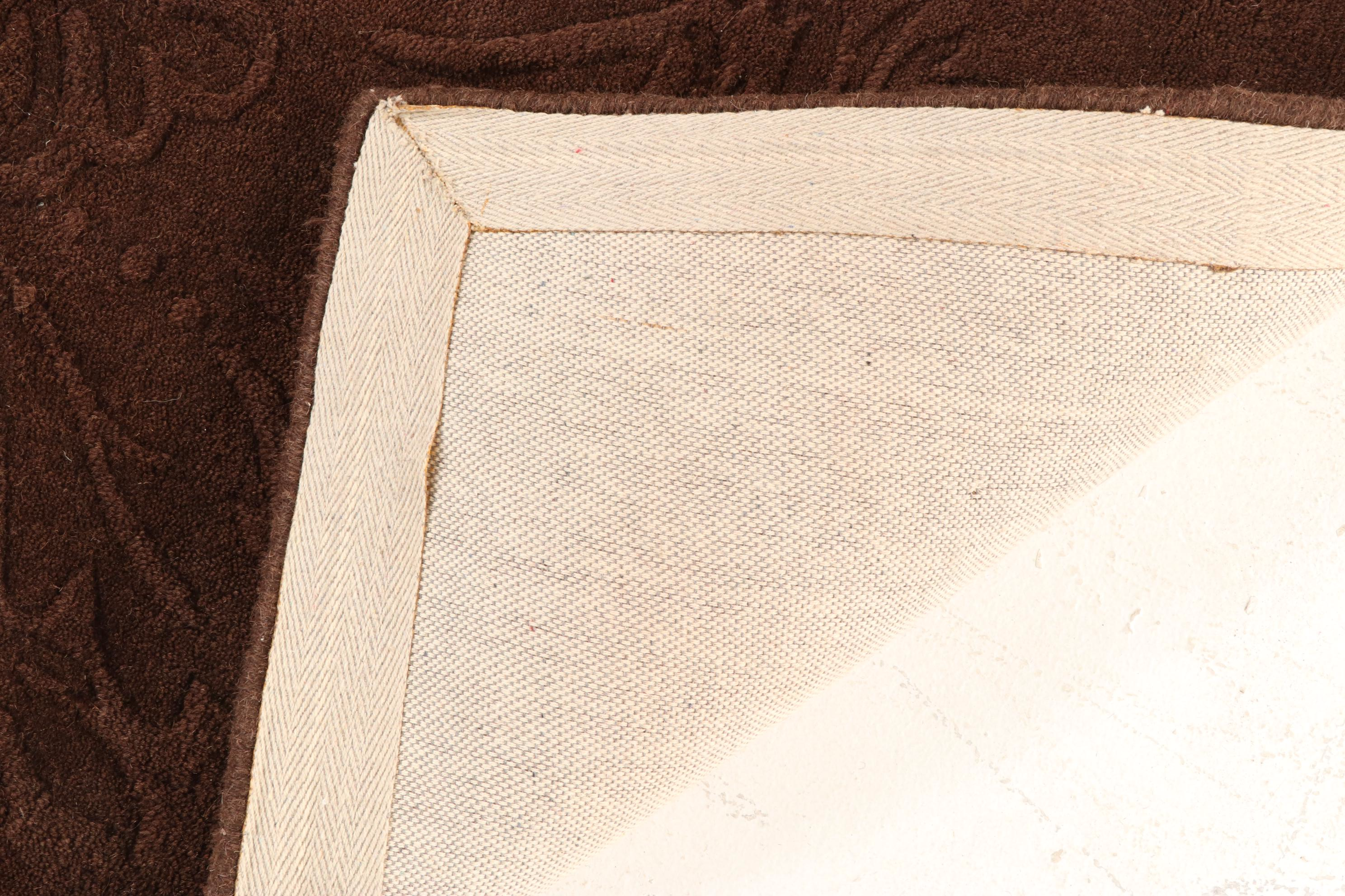 5' x 8' Hand-Tufted Indian Modern Style Rug, 2010s