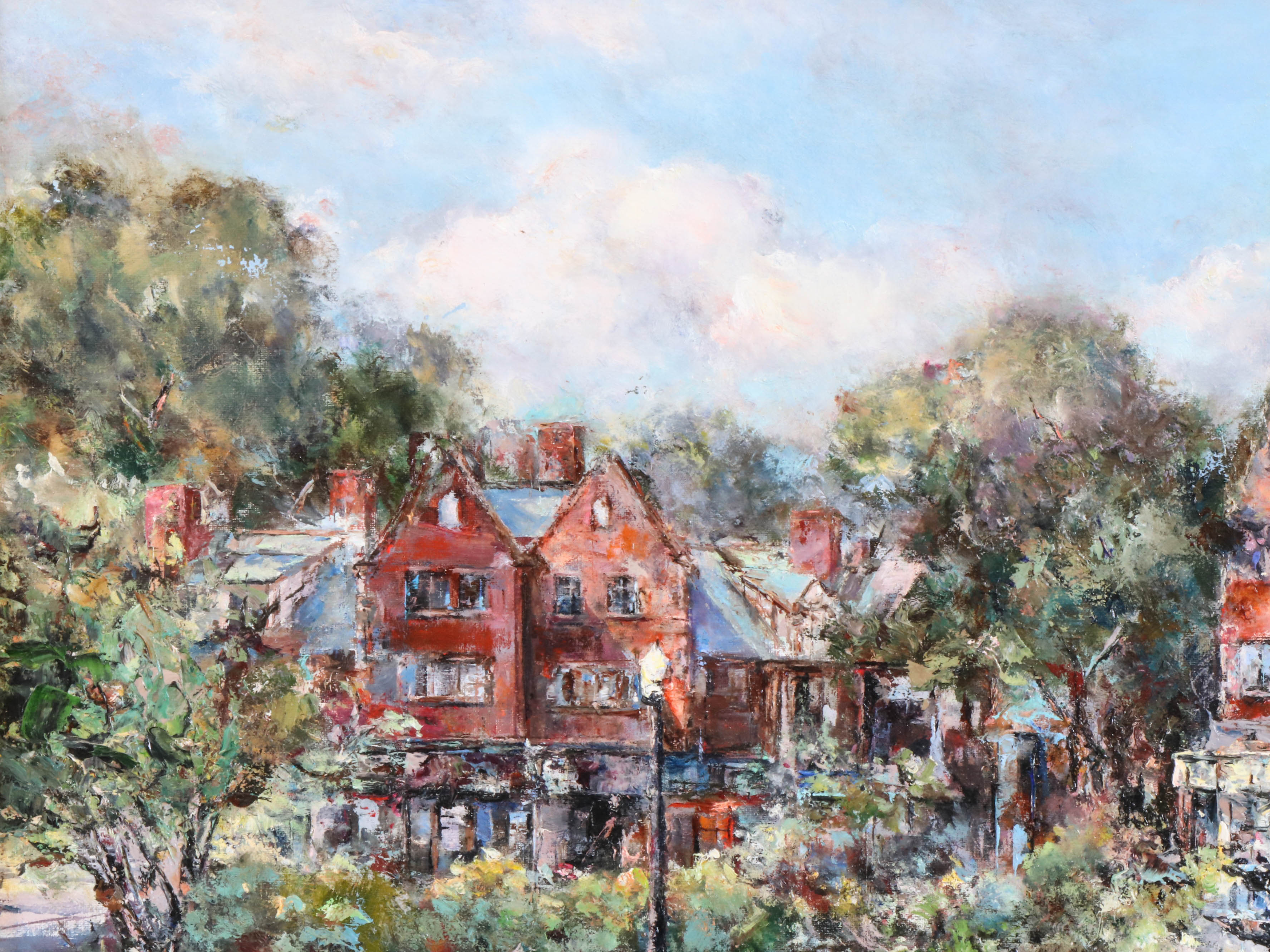 Sung H. Lim Oil Painting "Side by Side Since 1925"