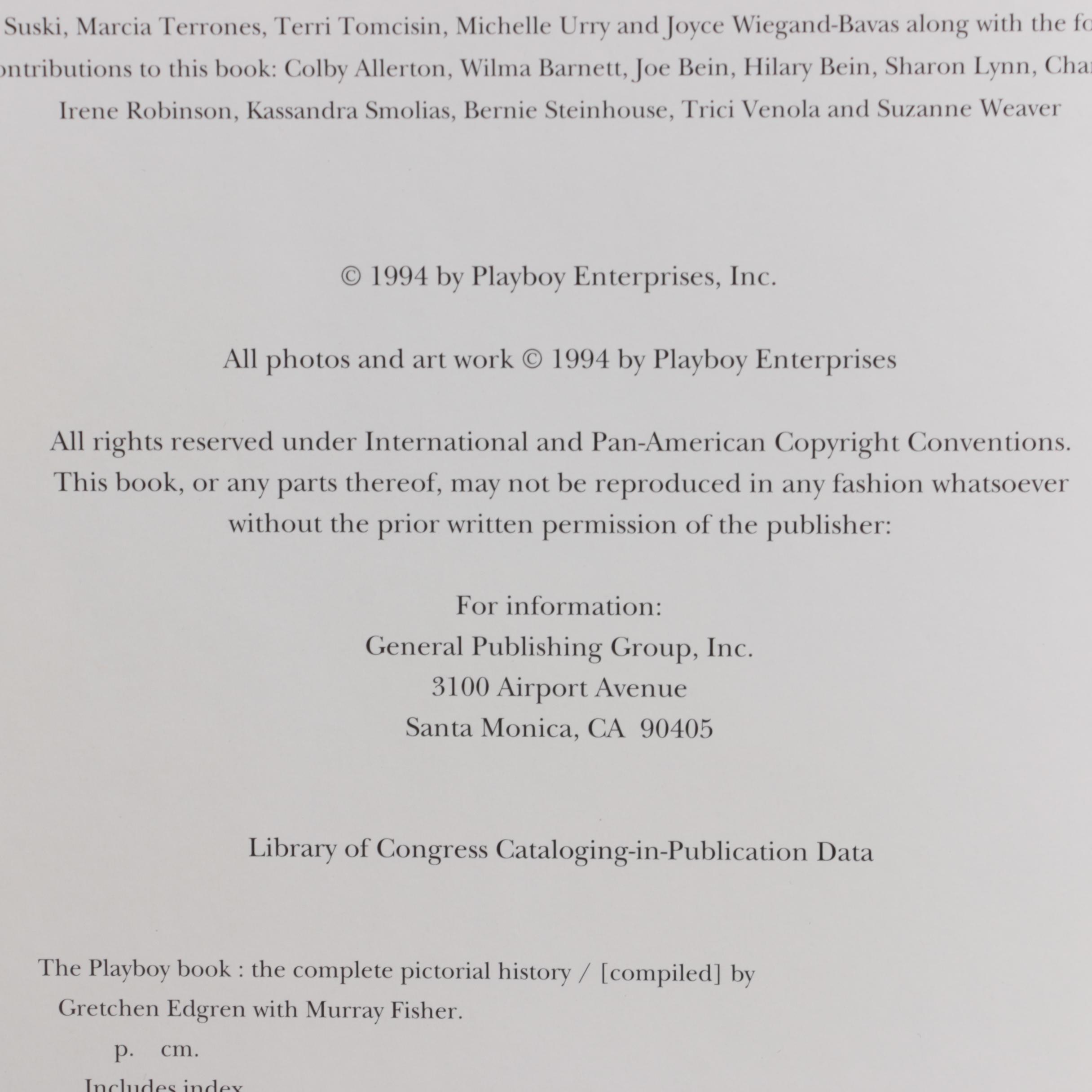 First Edition "The Playmate Book" and More Playboy Photography and History Books