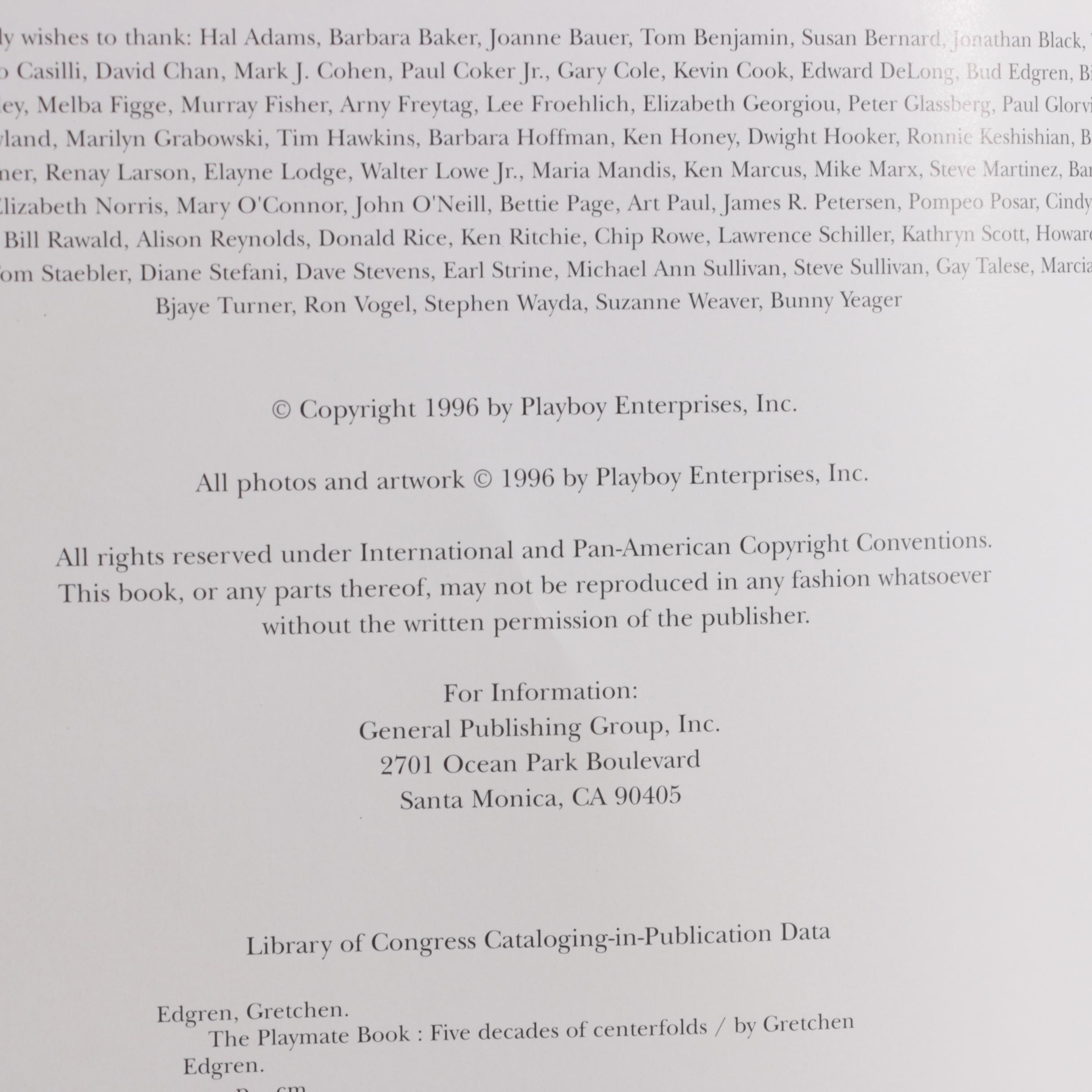 First Edition "The Playmate Book" and More Playboy Photography and History Books