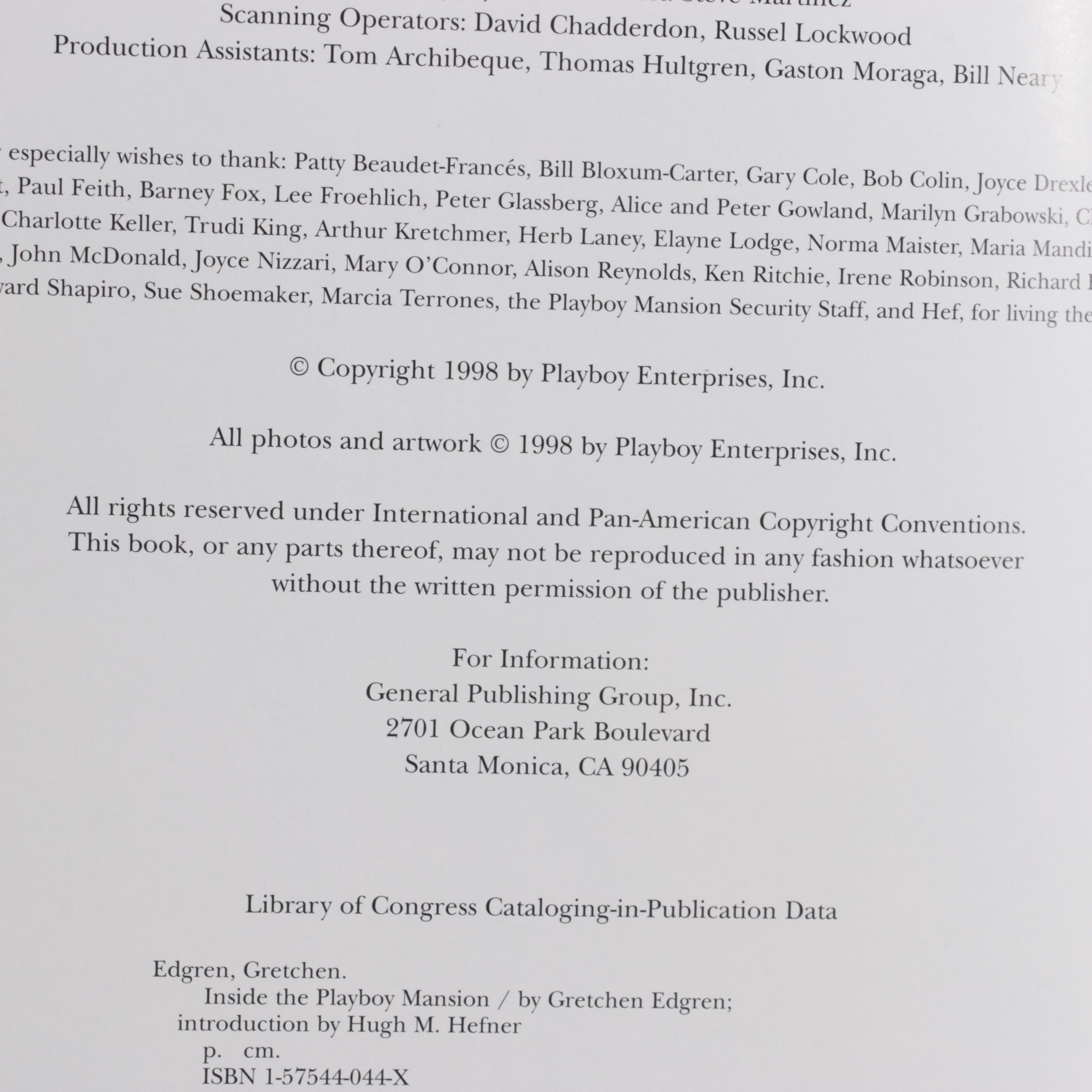 First Edition "The Playmate Book" and More Playboy Photography and History Books