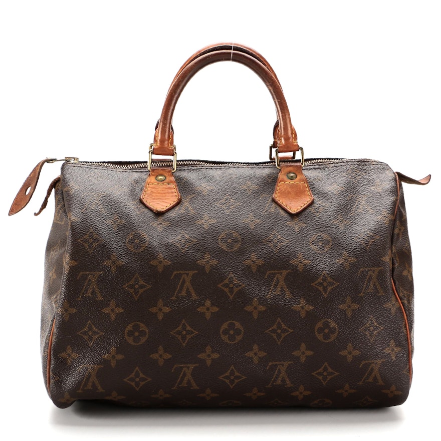 Louis Vuitton Speedy 30 in Monogram Canvas and Vachetta Leather