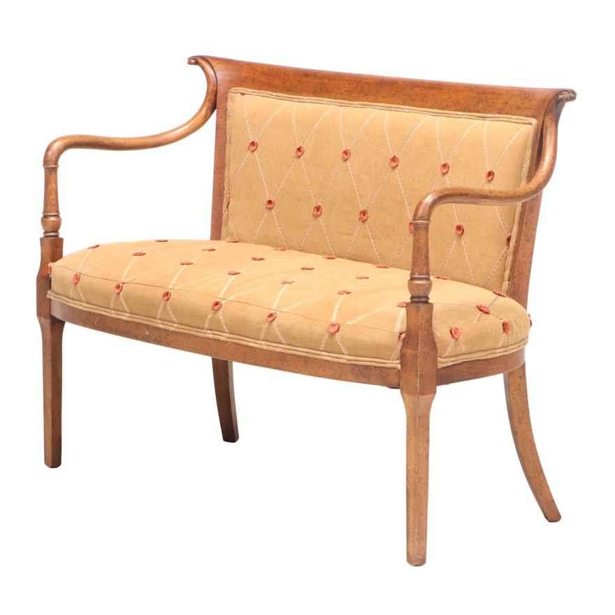 French Directoire Style Beech Settee