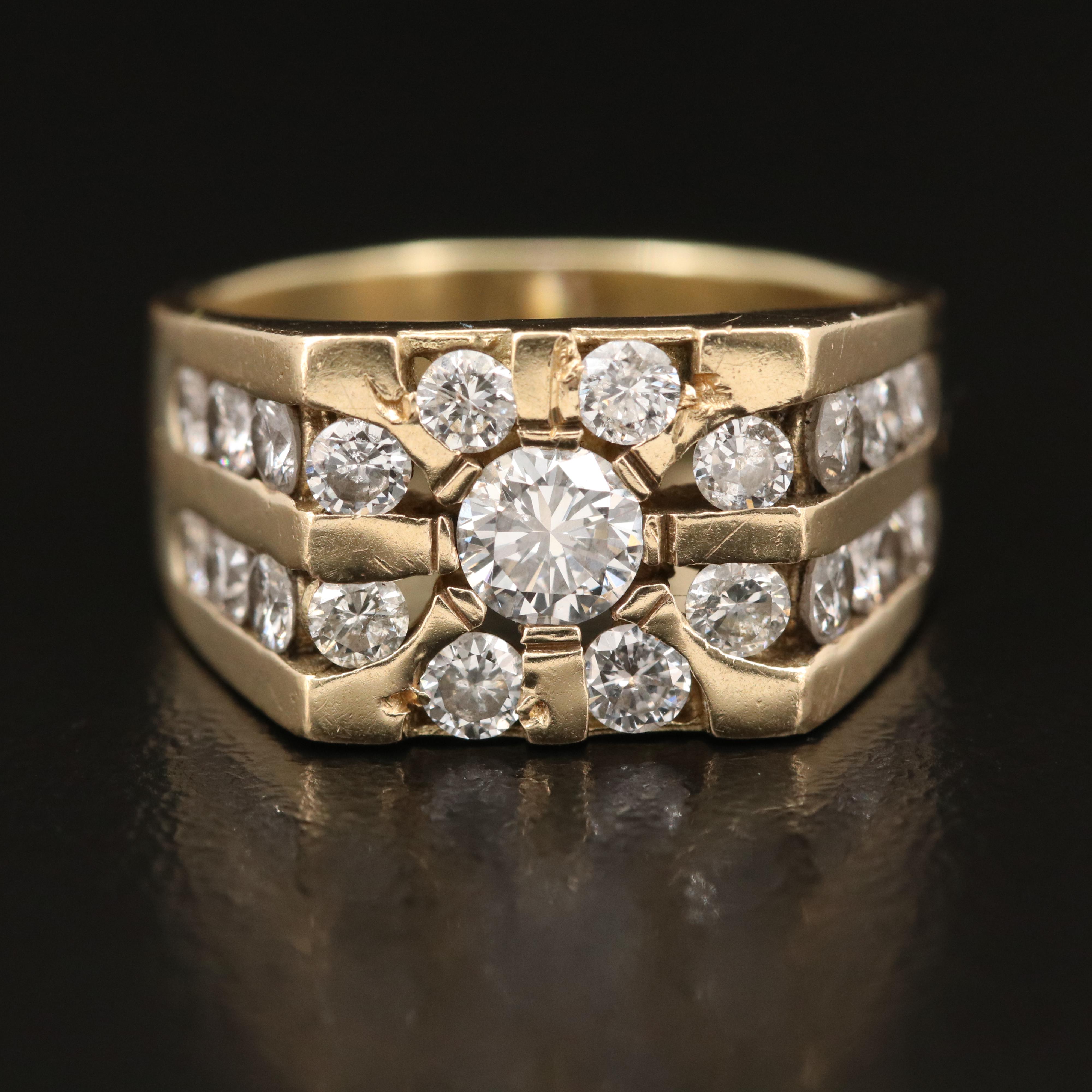14K Diamond Ring