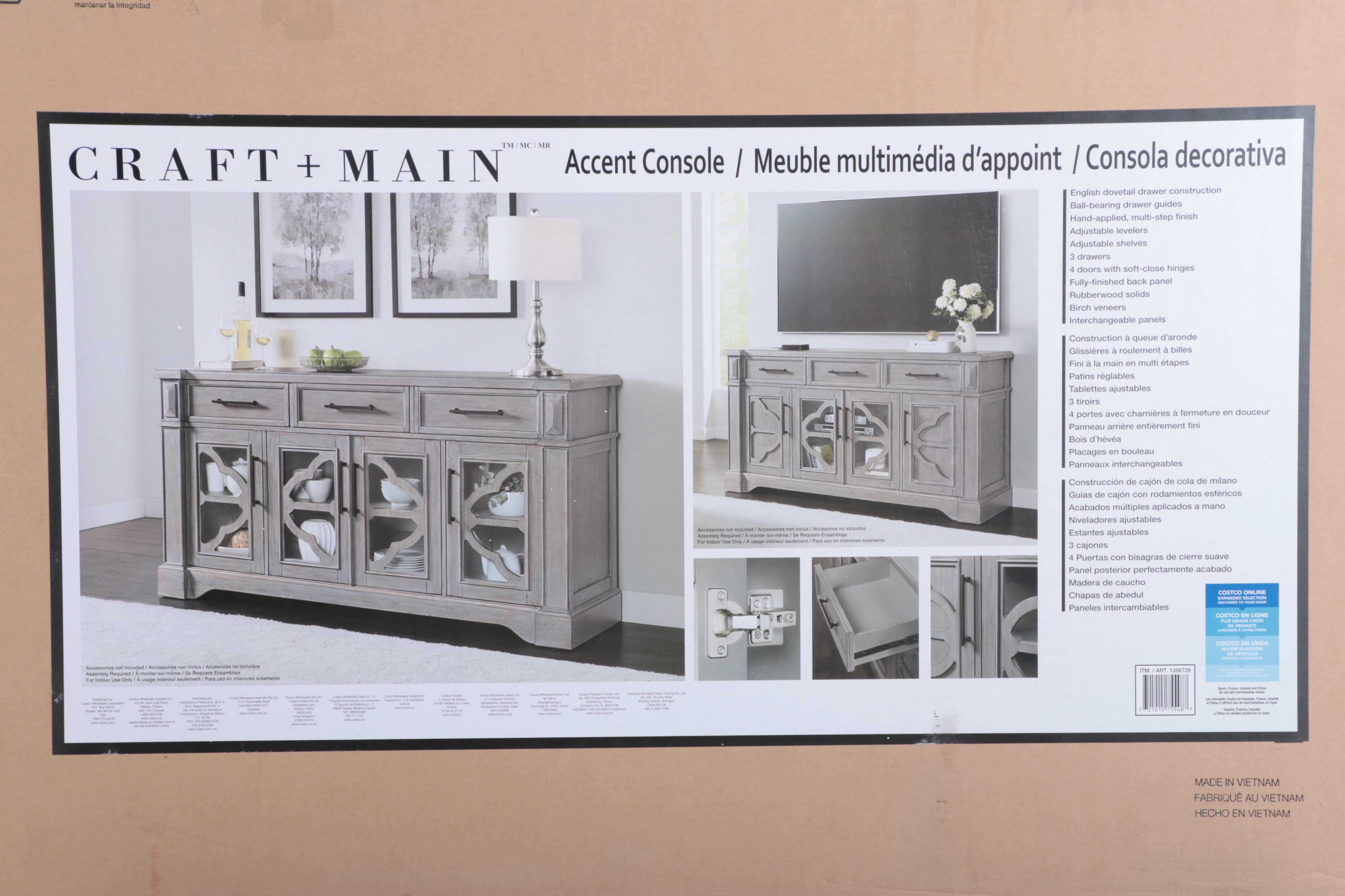 Craft & Main "Tablero" 70-Inch Console Cabinet