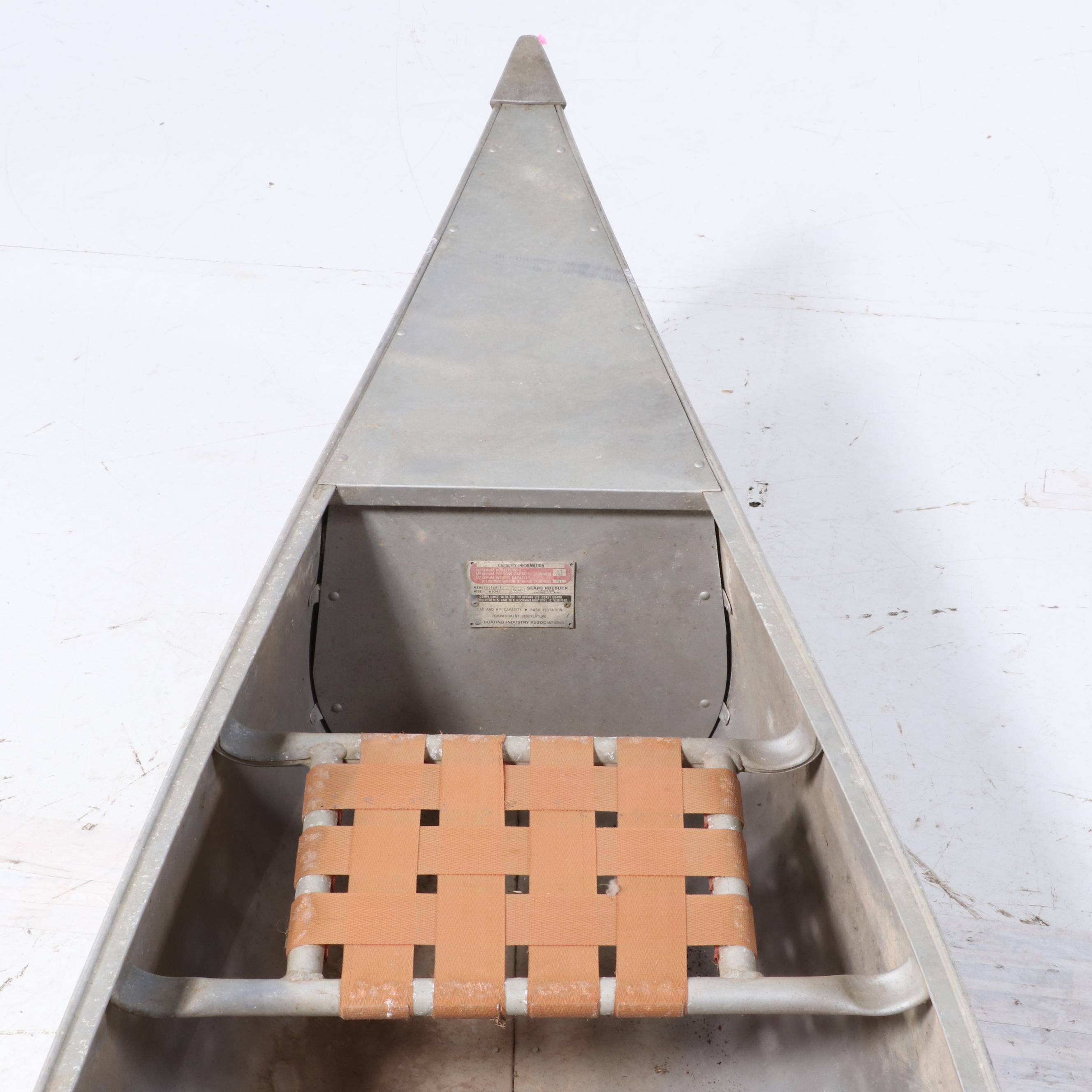 Sears Roebuck 61047 Aluminium Canoe, 1973