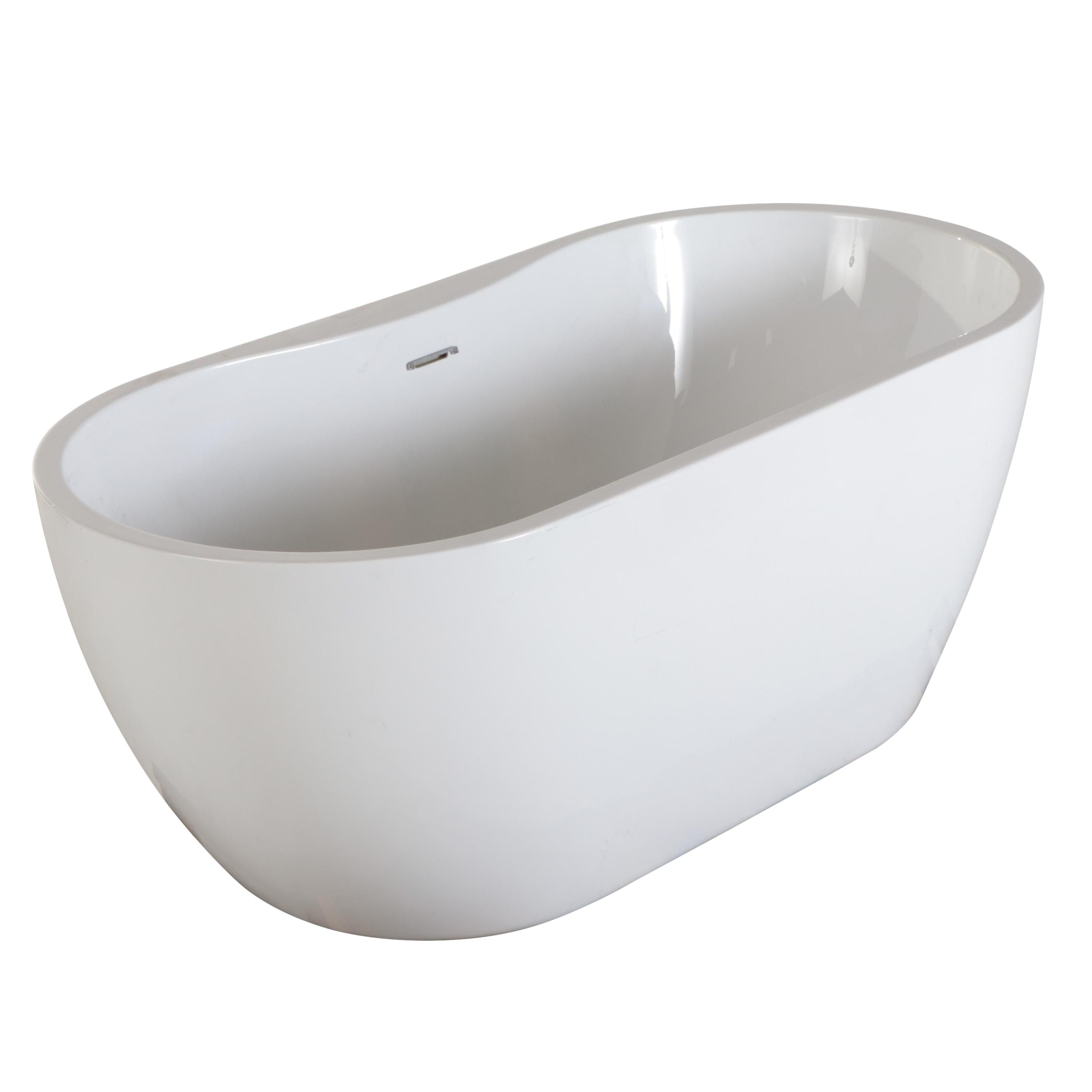 Contemporary 61" Acrylic Freestanding Bathtub