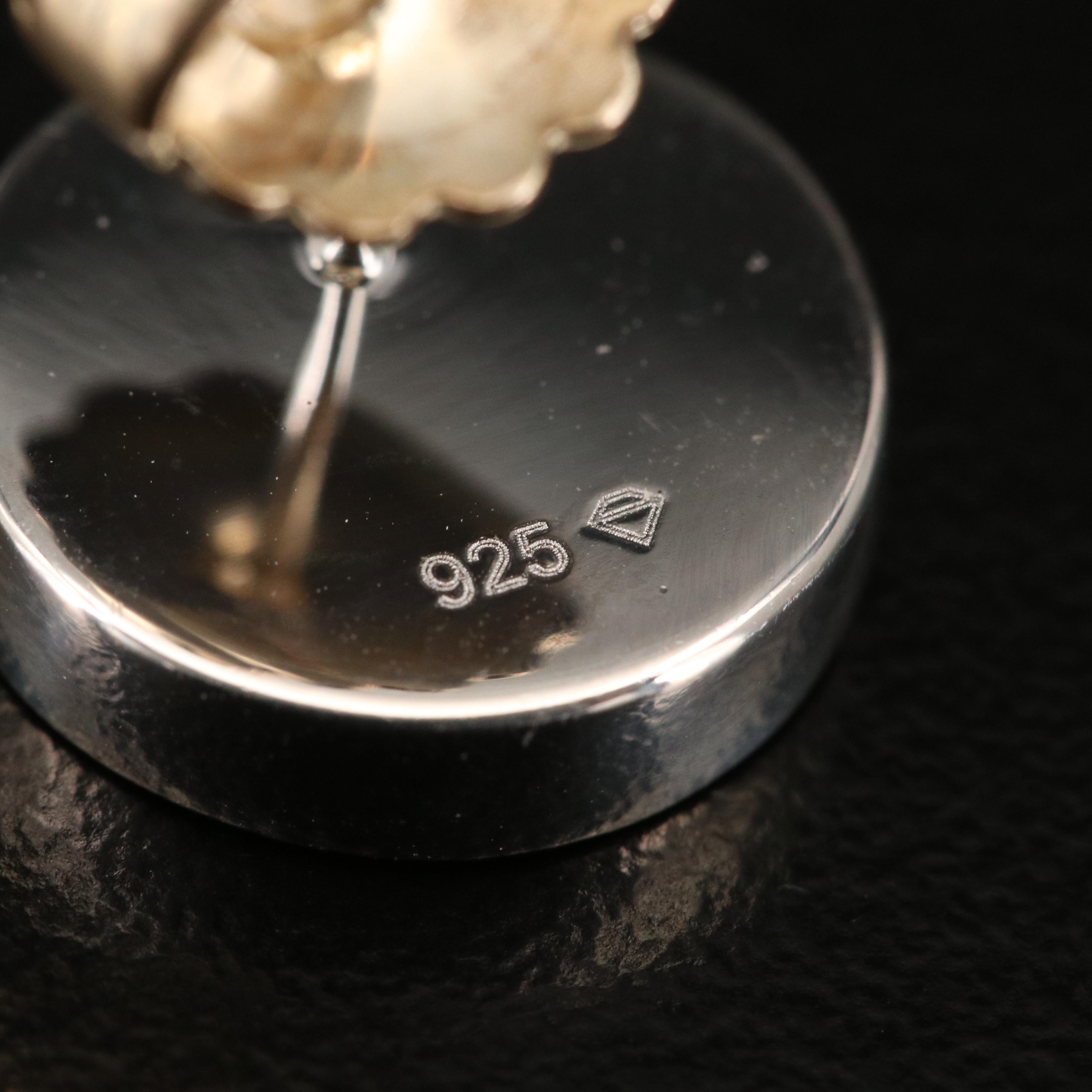 Sterling Silver Earrings Including Quartz, Black Onyx and Turquoise