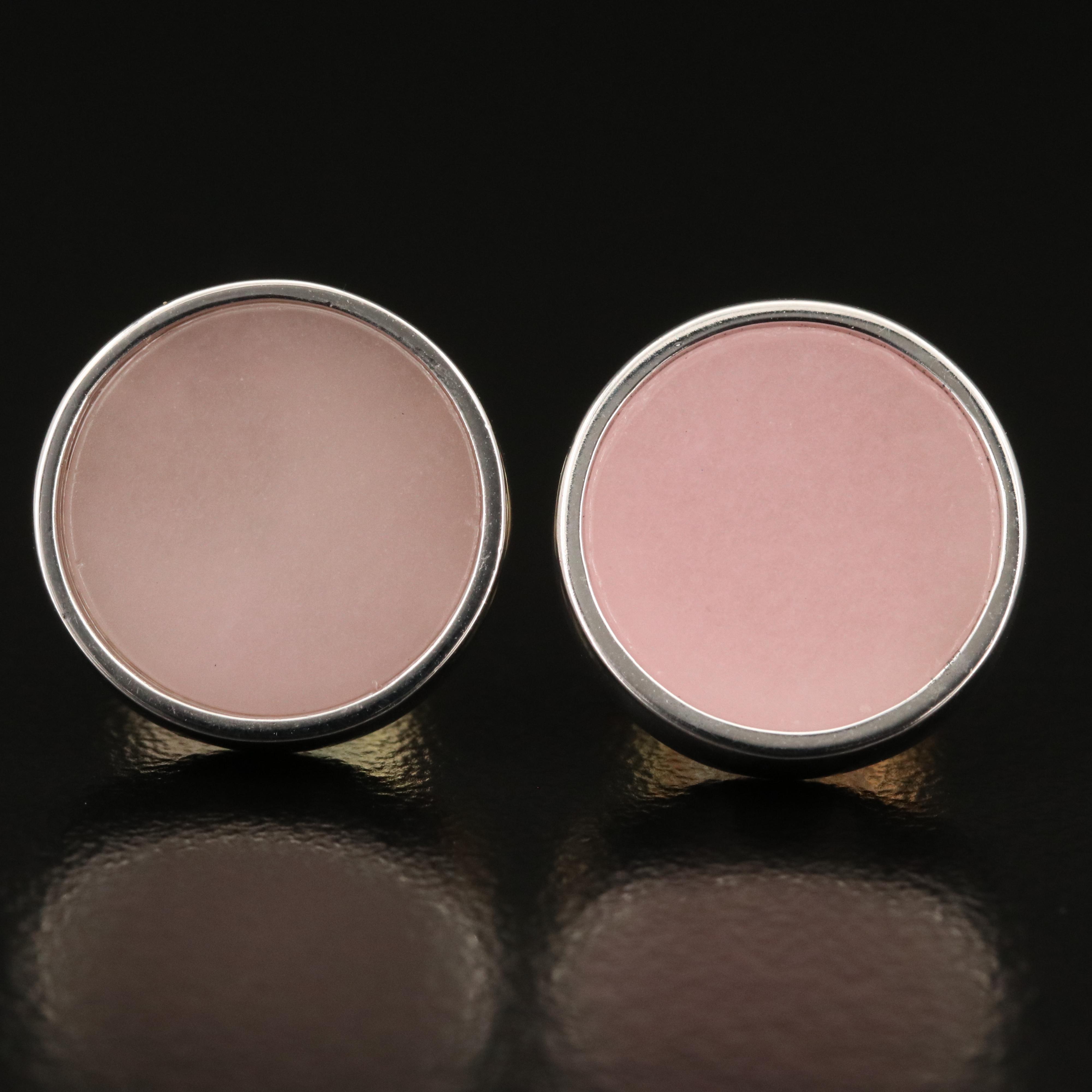 Sterling Silver Earrings Including Rose Quartz, Black Onyx and Turquoise