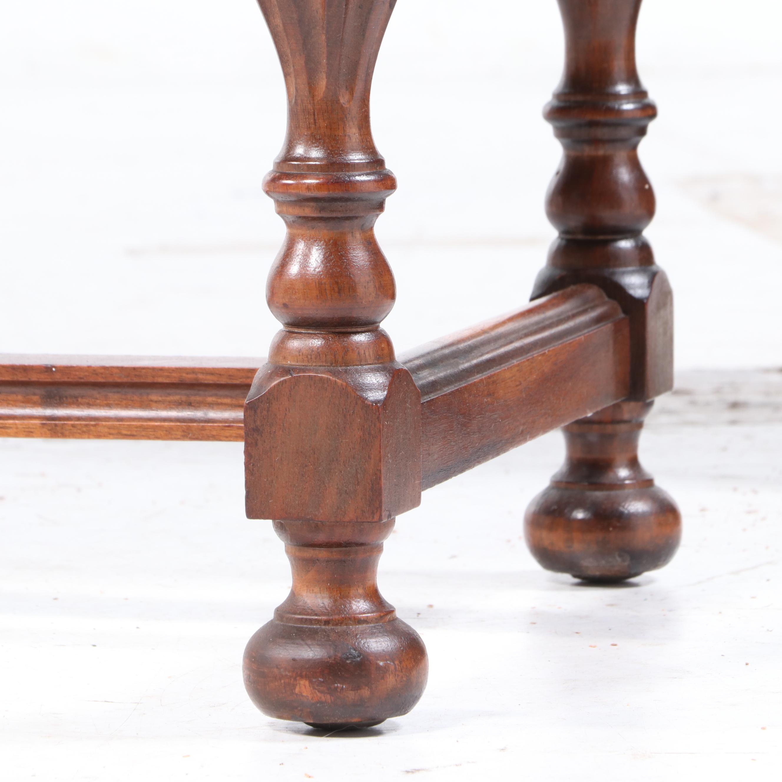 Rockford Furniture Co. Jacobean Style Walnut and Figured Walnut China Cabinet