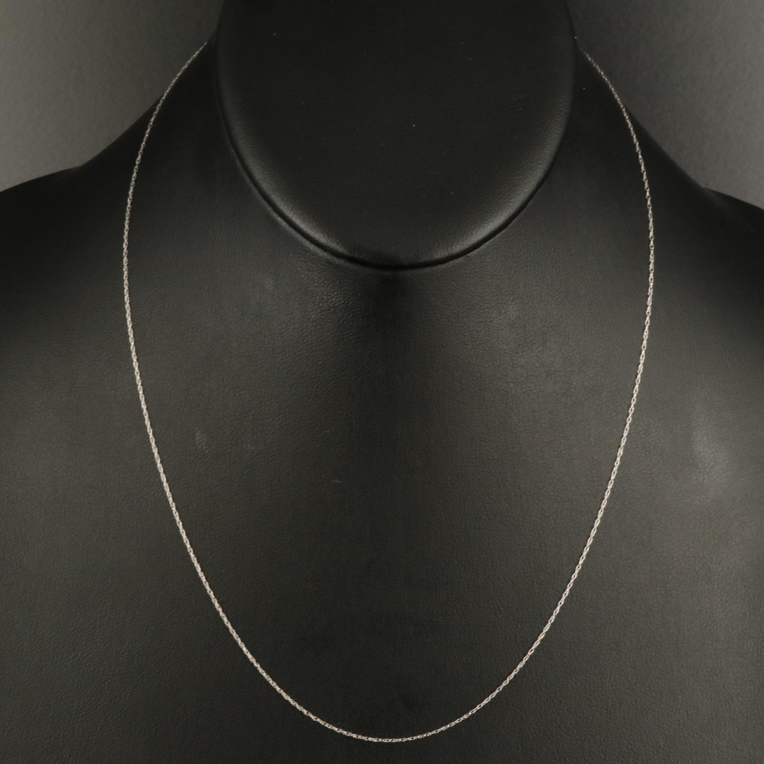 14K Loose Rope Chain Necklace