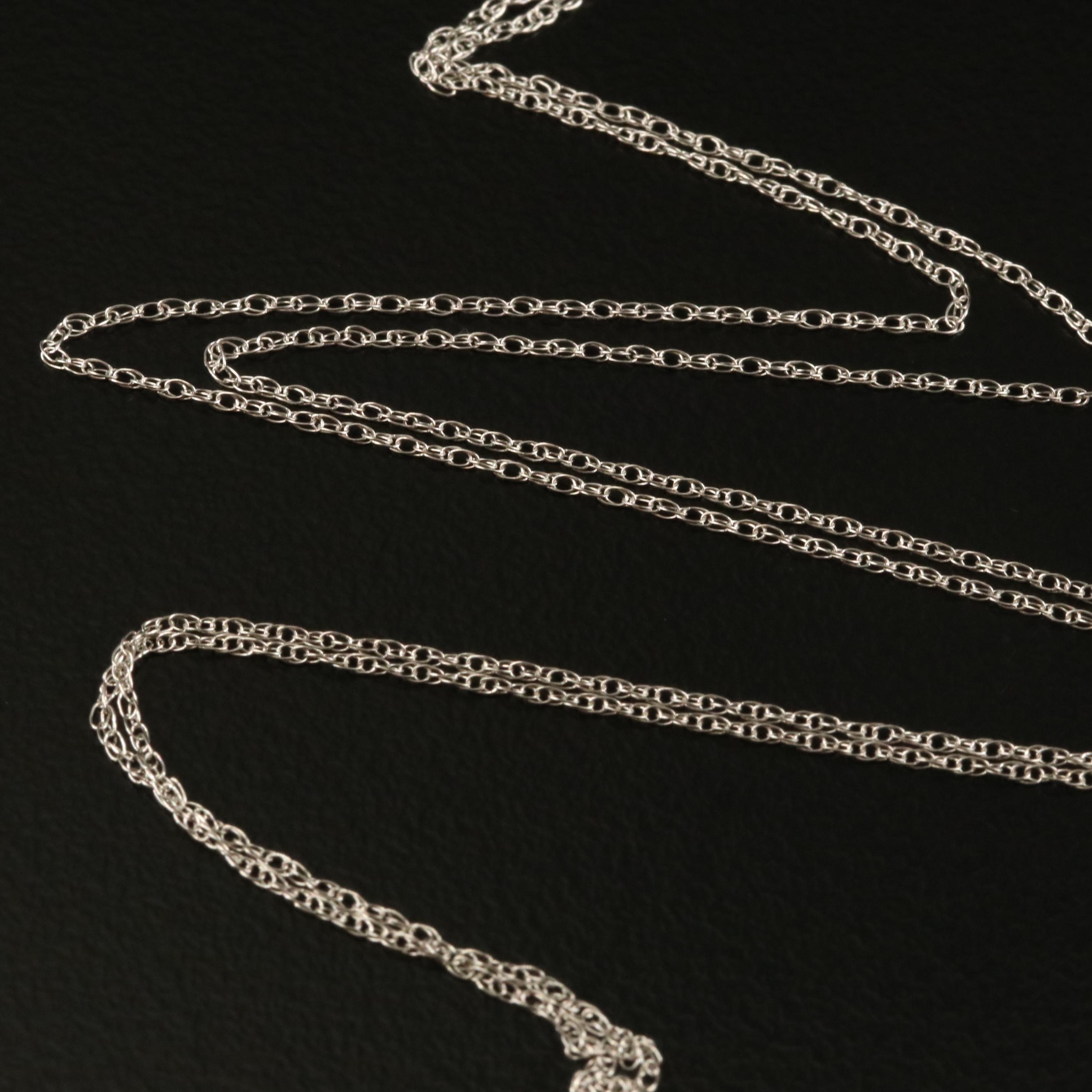 14K Loose Rope Chain Necklace
