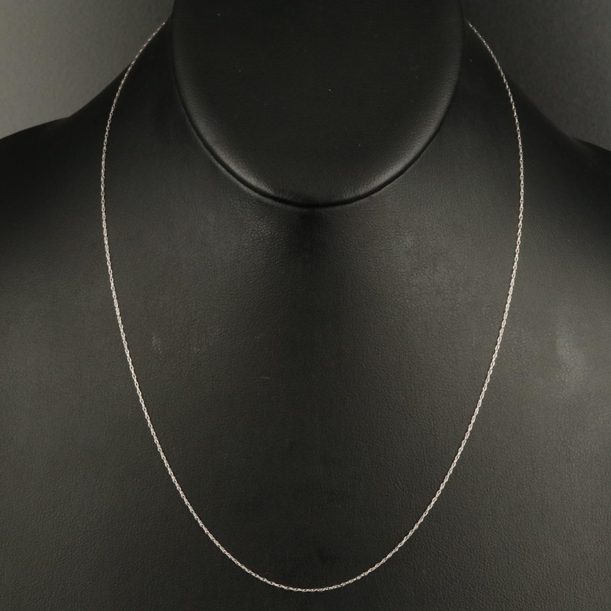 14K Loose Rope Chain Necklace