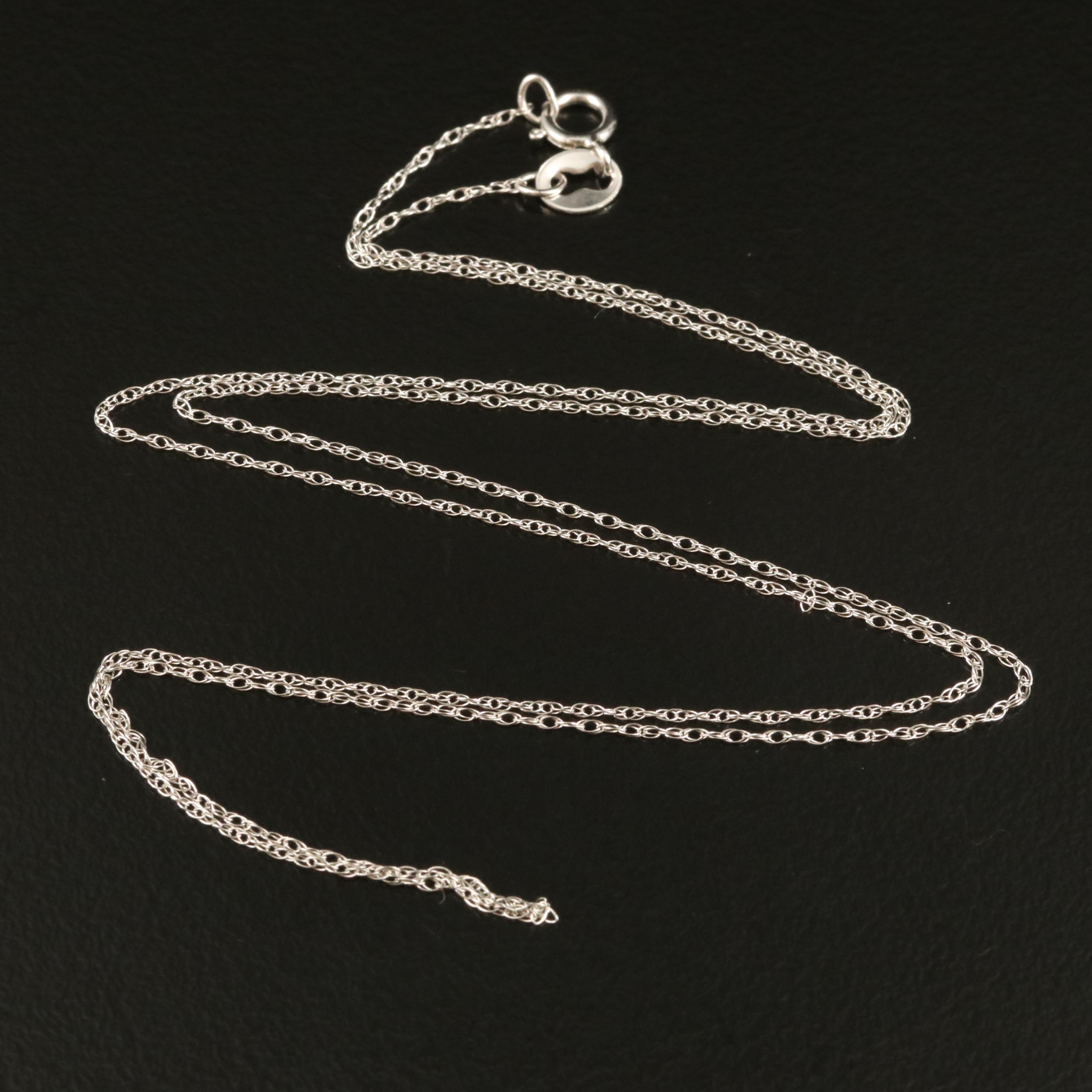 14K Loose Rope Chain Necklace