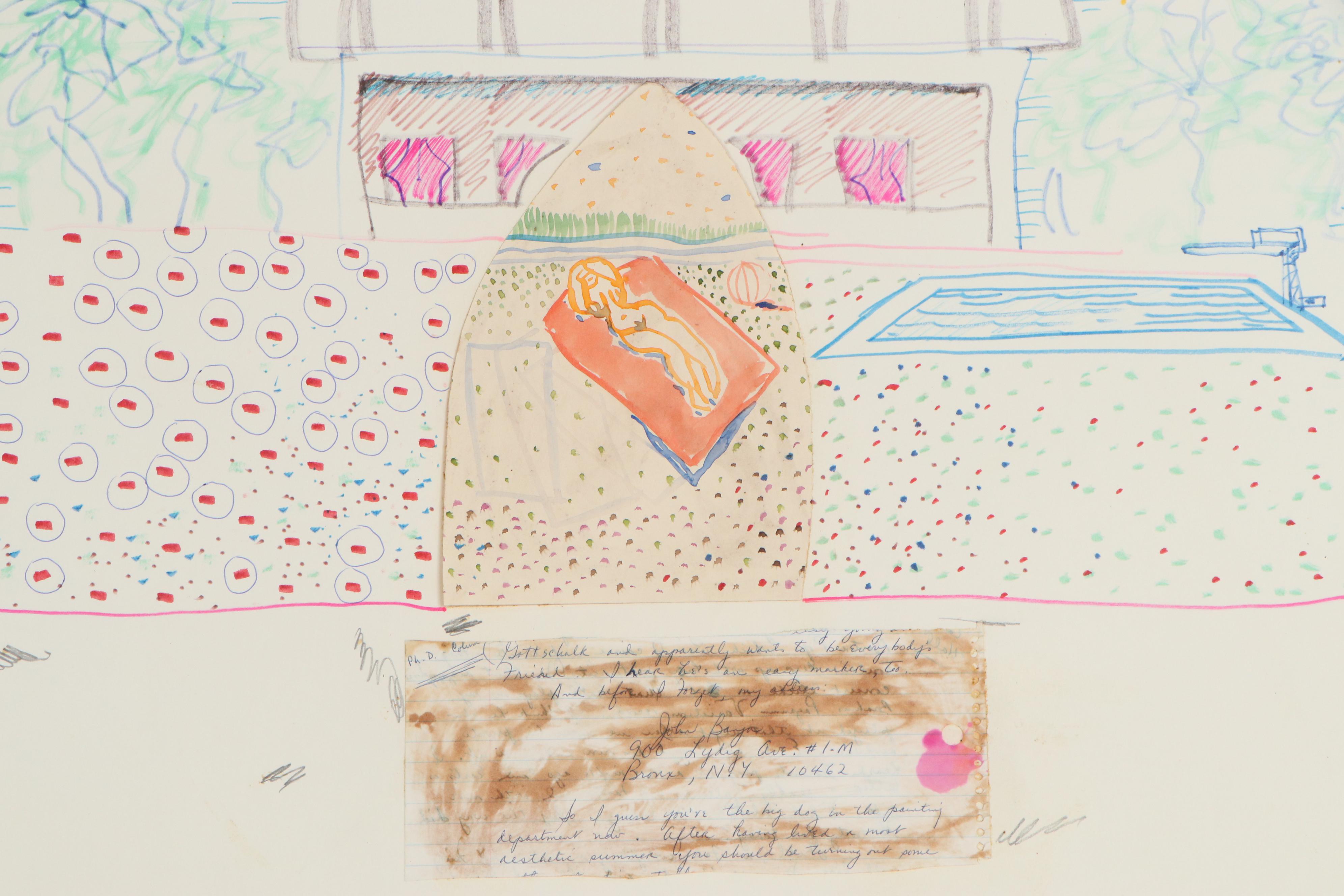 Philip the Transplant Abstract Drawings "Letter From John" and "Sunshine"