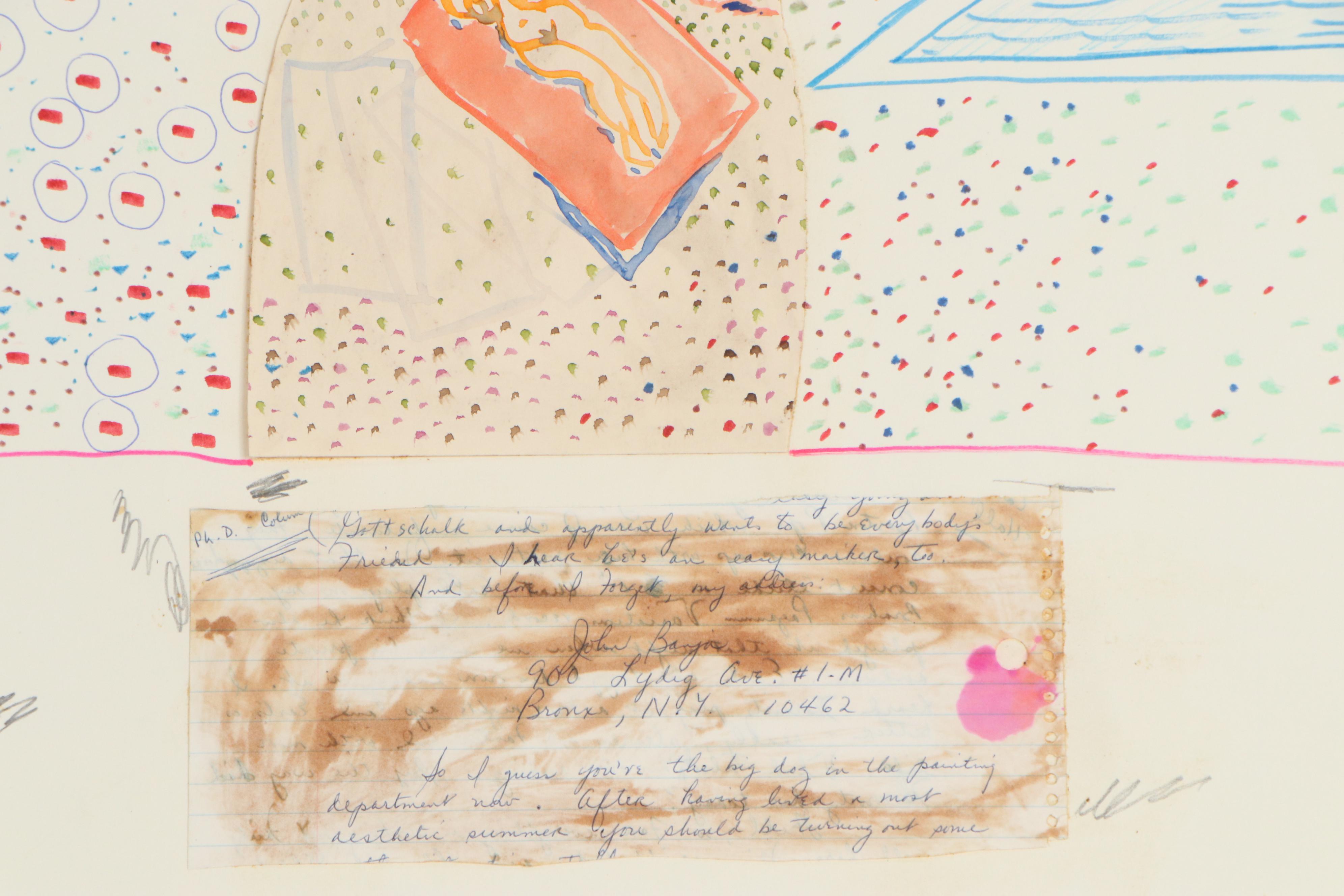 Philip the Transplant Abstract Drawings "Letter From John" and "Sunshine"