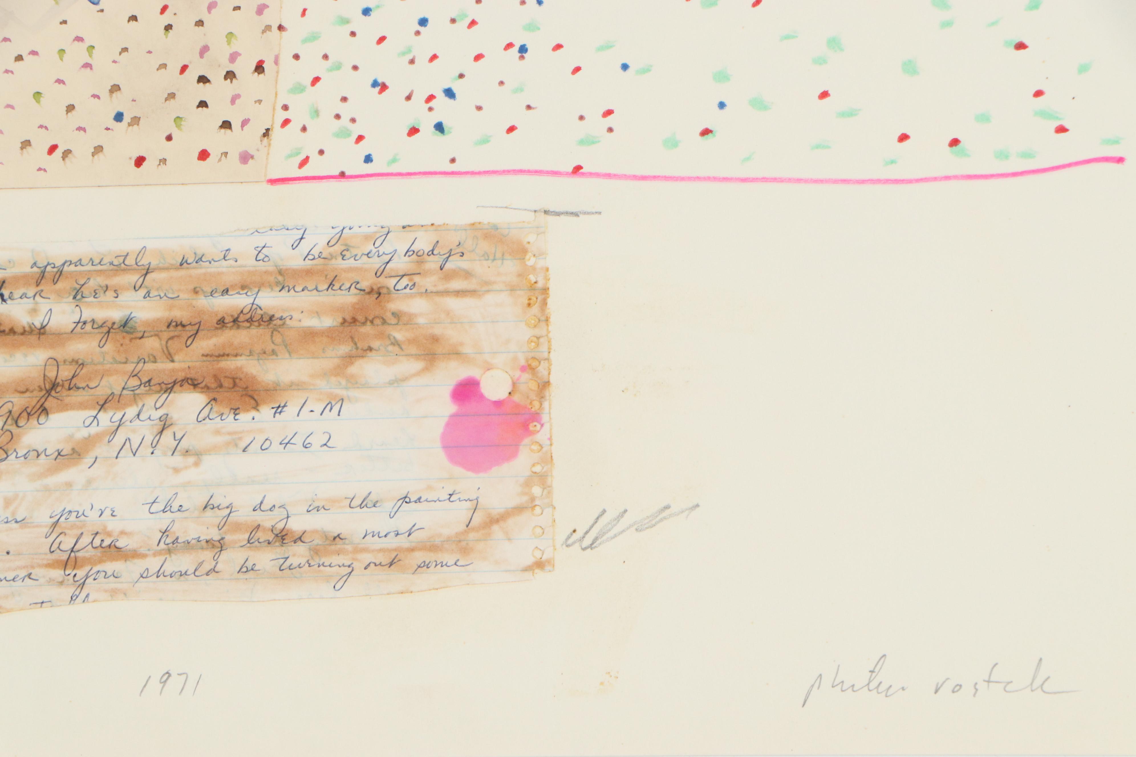 Philip the Transplant Abstract Drawings "Letter From John" and "Sunshine"