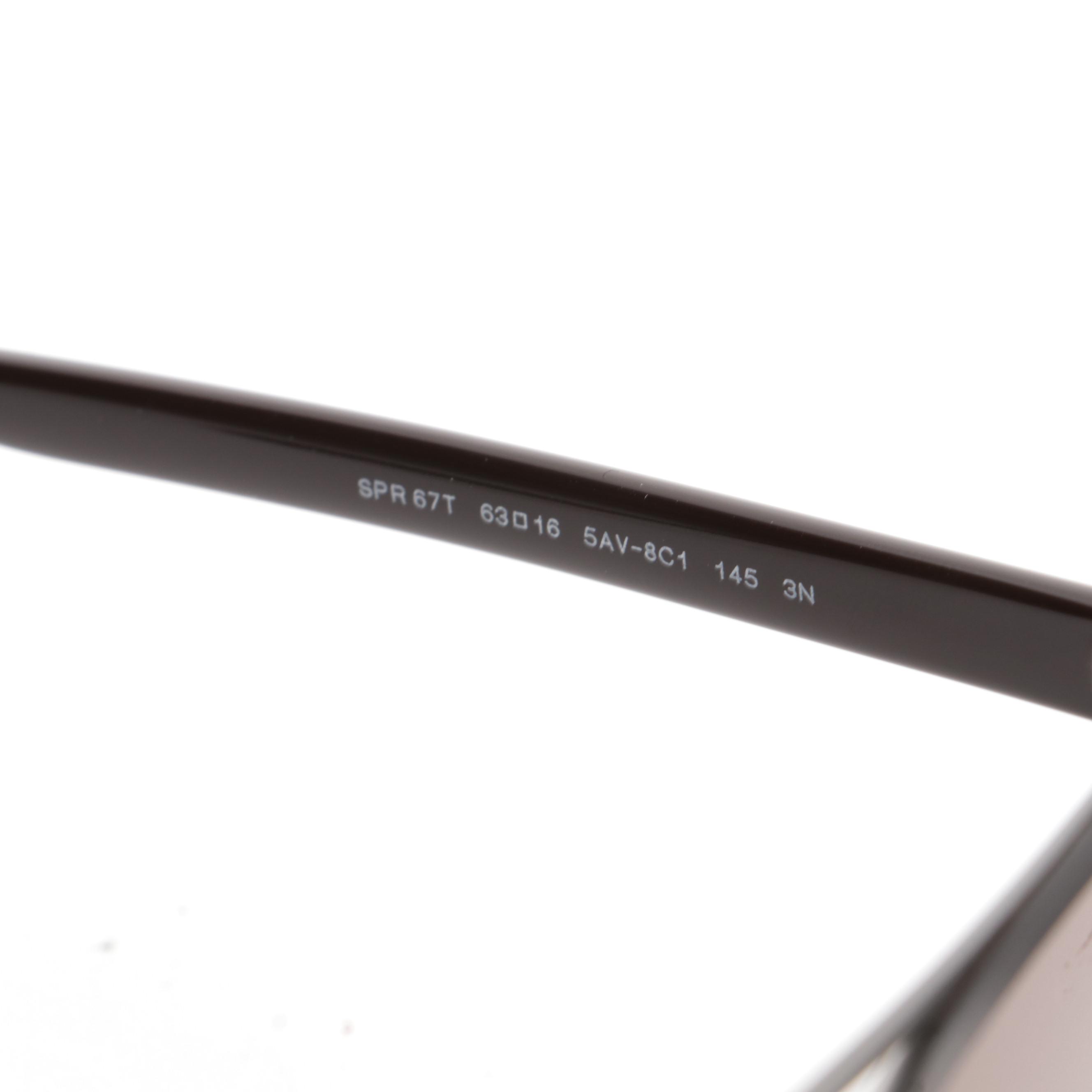 Prada SPR67T Semi-Rimless Sunglasses